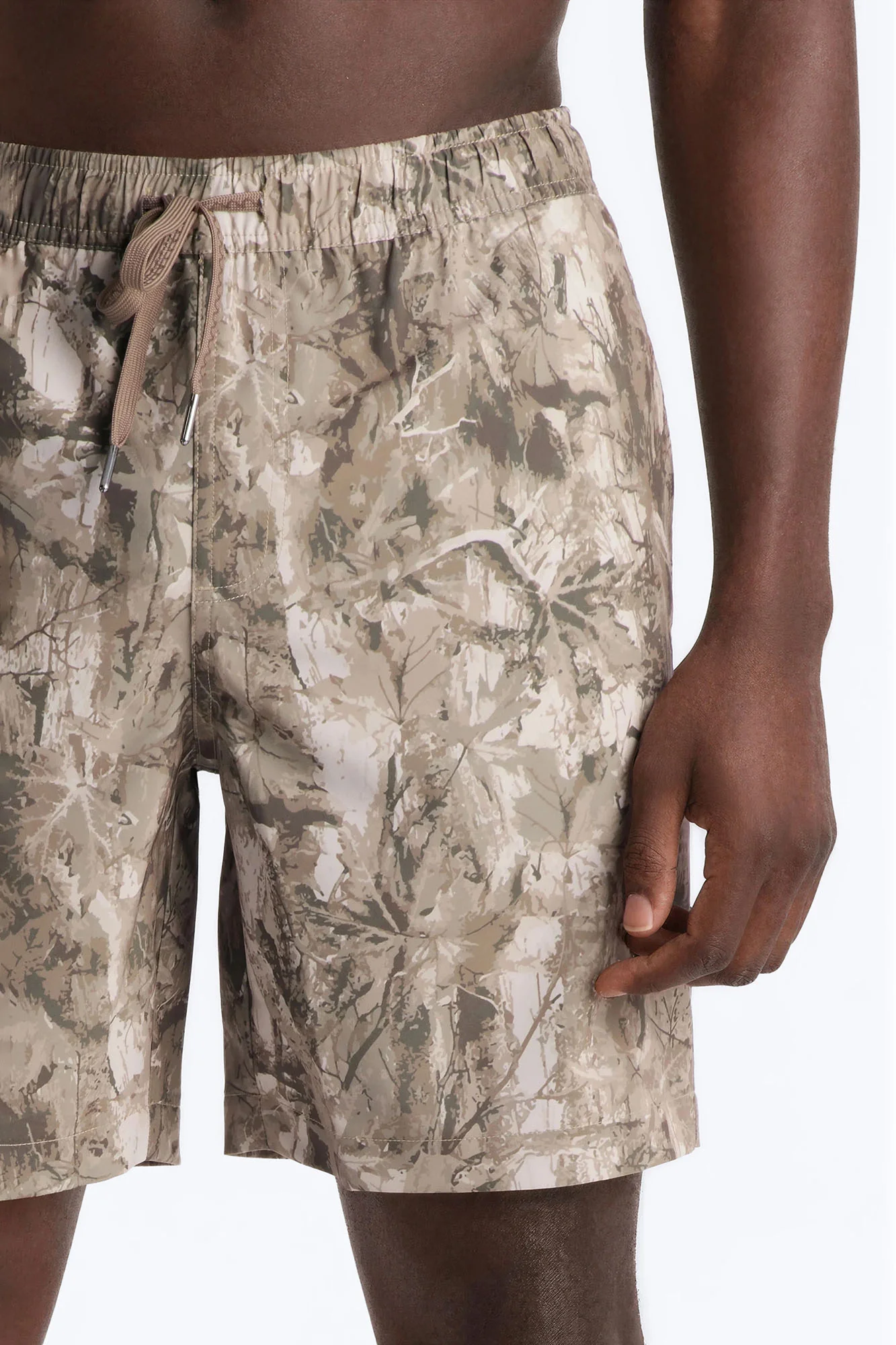 Washed Camo Printed Swim Trunk 7″ - Camouflage - Image 3