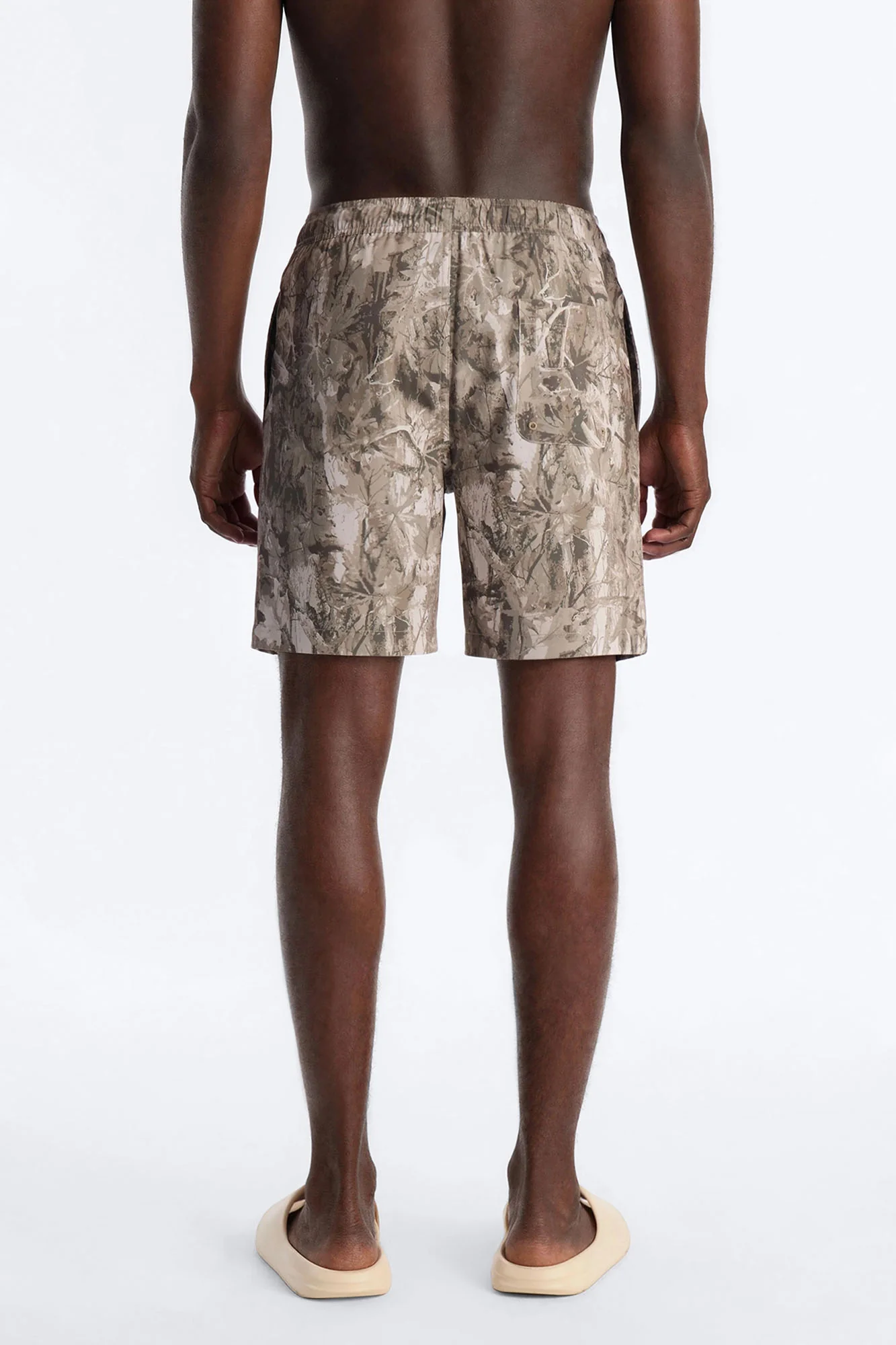 Washed Camo Printed Swim Trunk 7″ - Camouflage - Image 4