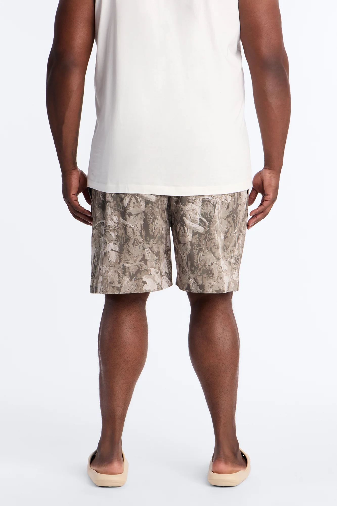 Washed Camo Printed Swim Trunk 7″ - Camouflage - Image 8