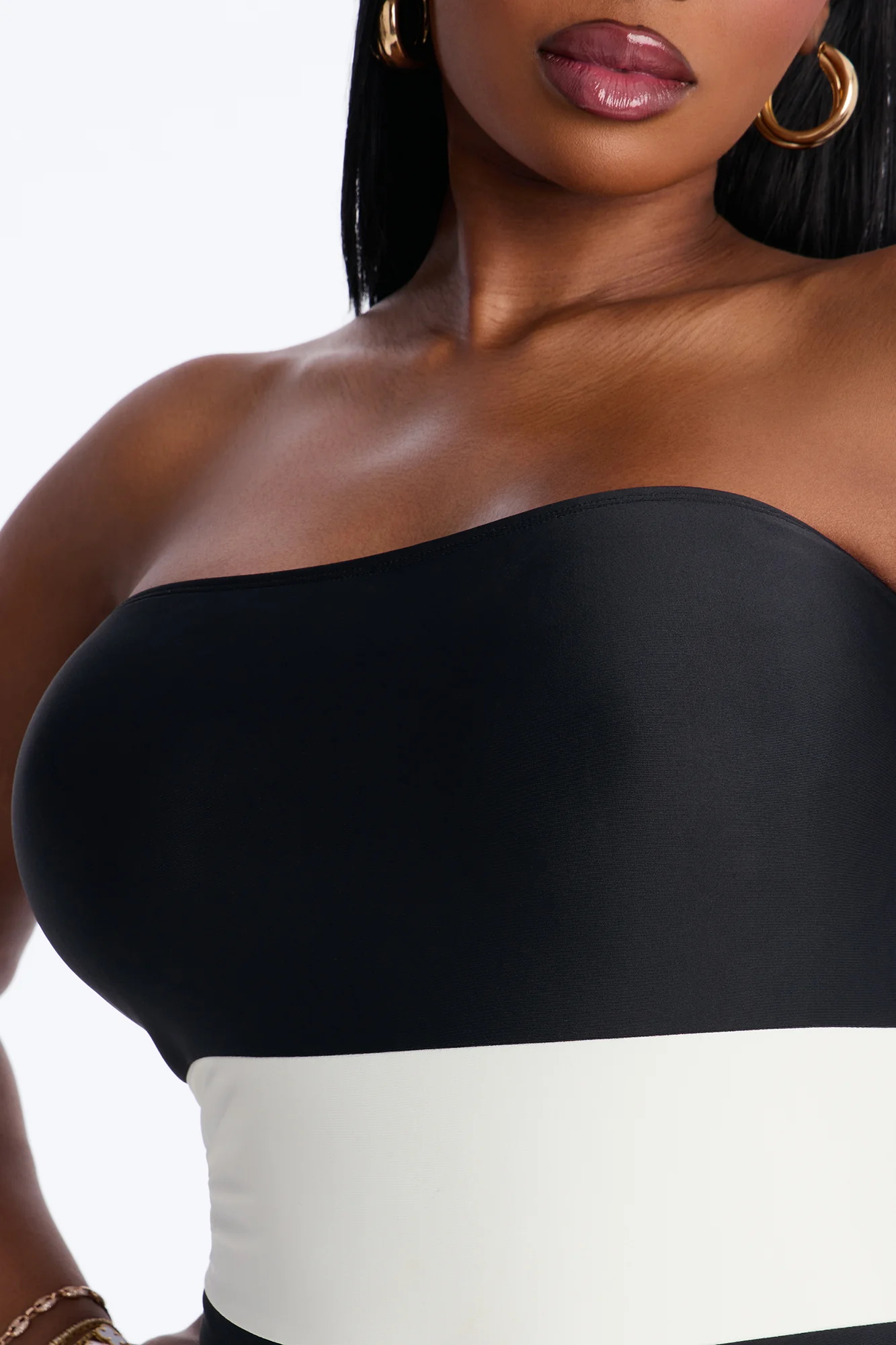 Waves And Sangria Colorblock 1 Piece Swimsuit - Black/combo - Image 5