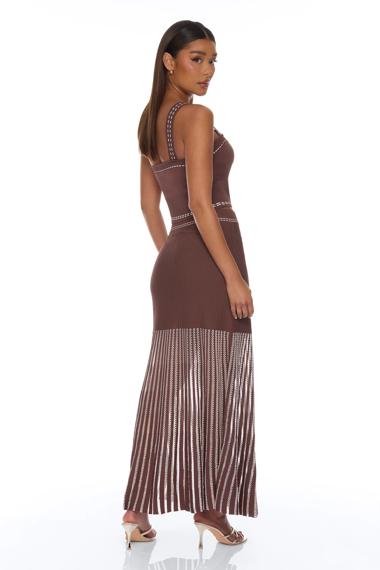 Weekend Dreaming Skirt Set - Brown - Image 4