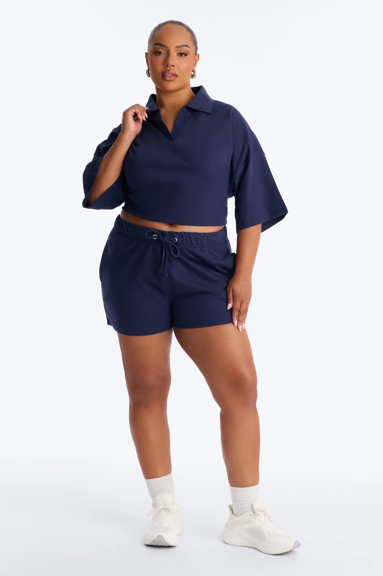 Weekend Moment Polo Short Set - Navy - Image 5
