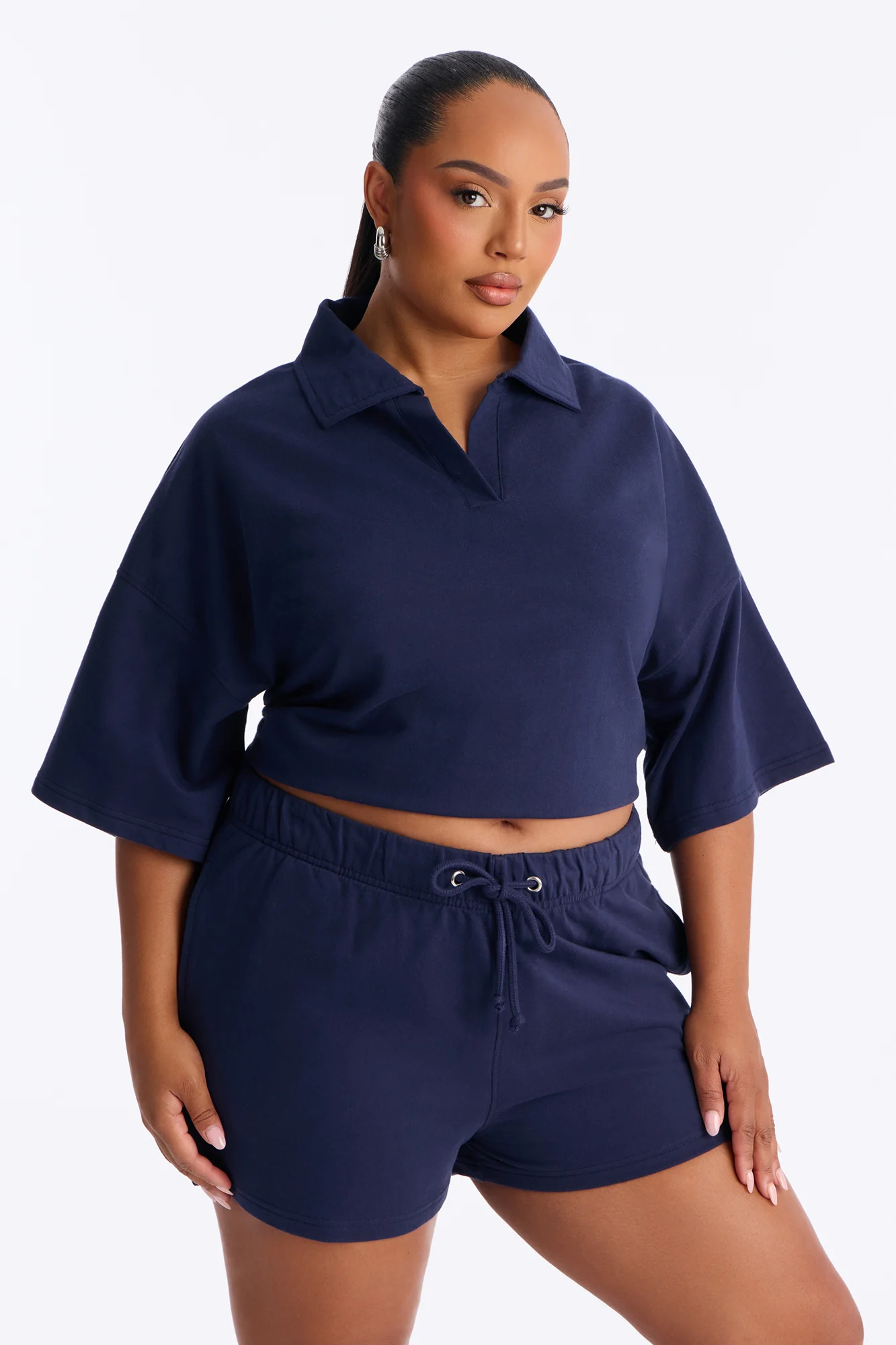 Weekend Moment Polo Short Set - Navy - Image 6