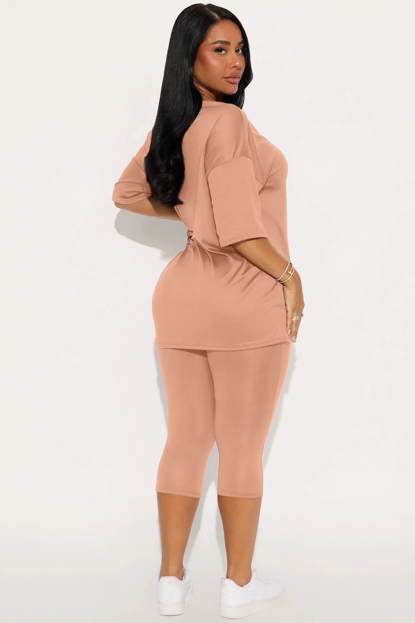 Weekend Vibes Capri Set - Nude - Image 3