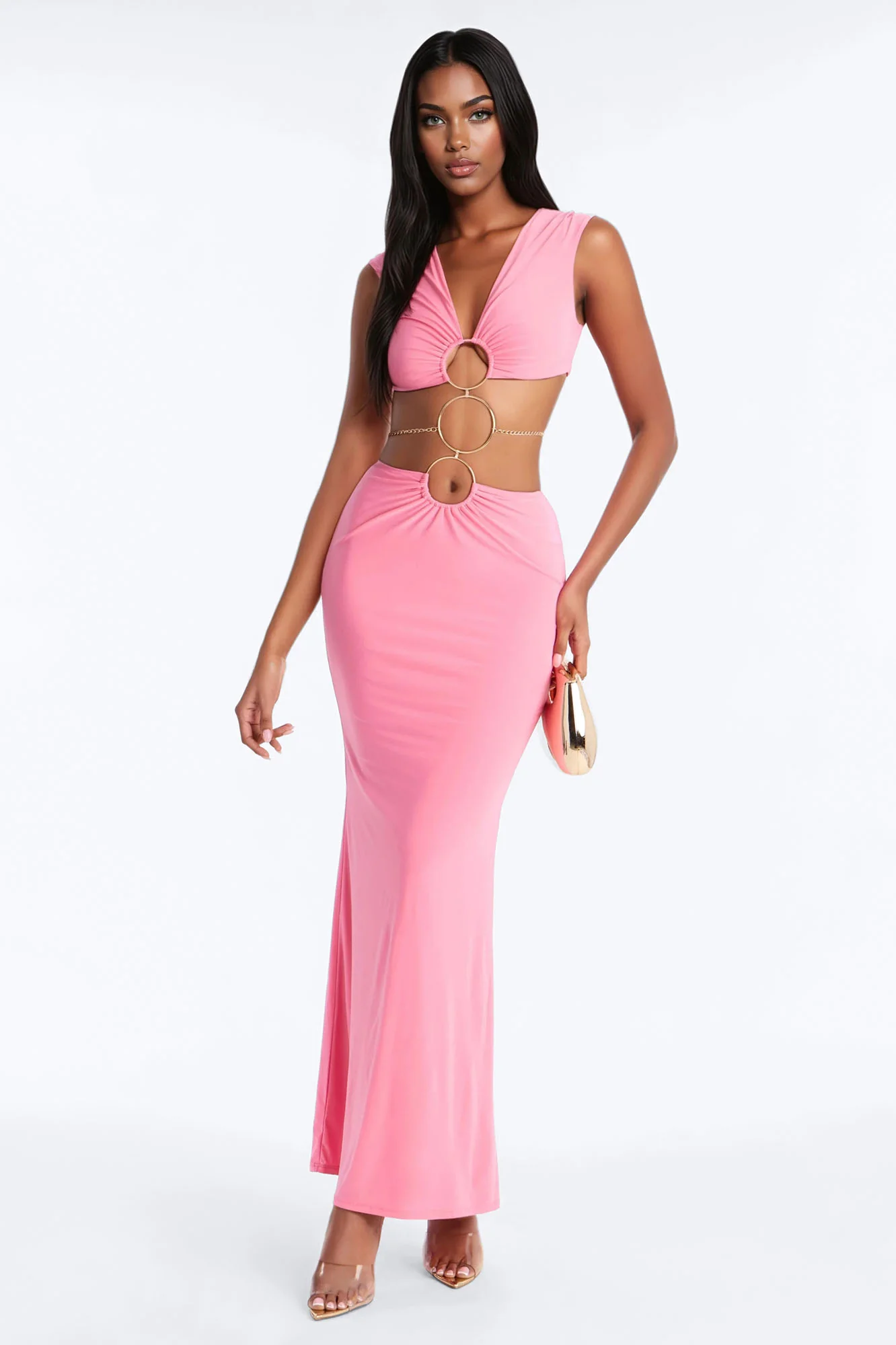 Welcome to Miami Maxi Dress - Hot Pink