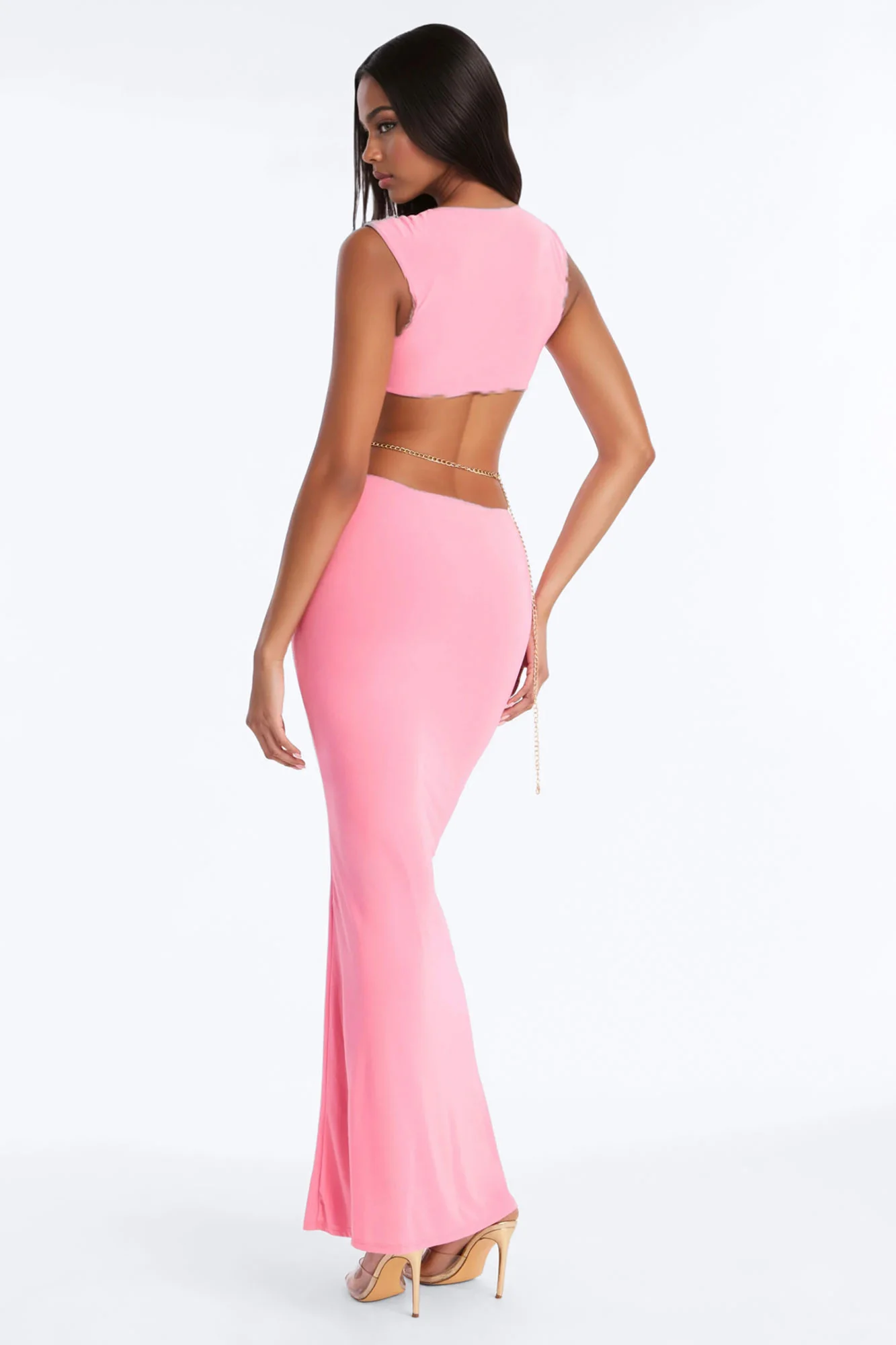 Welcome to Miami Maxi Dress - Hot Pink - Image 4