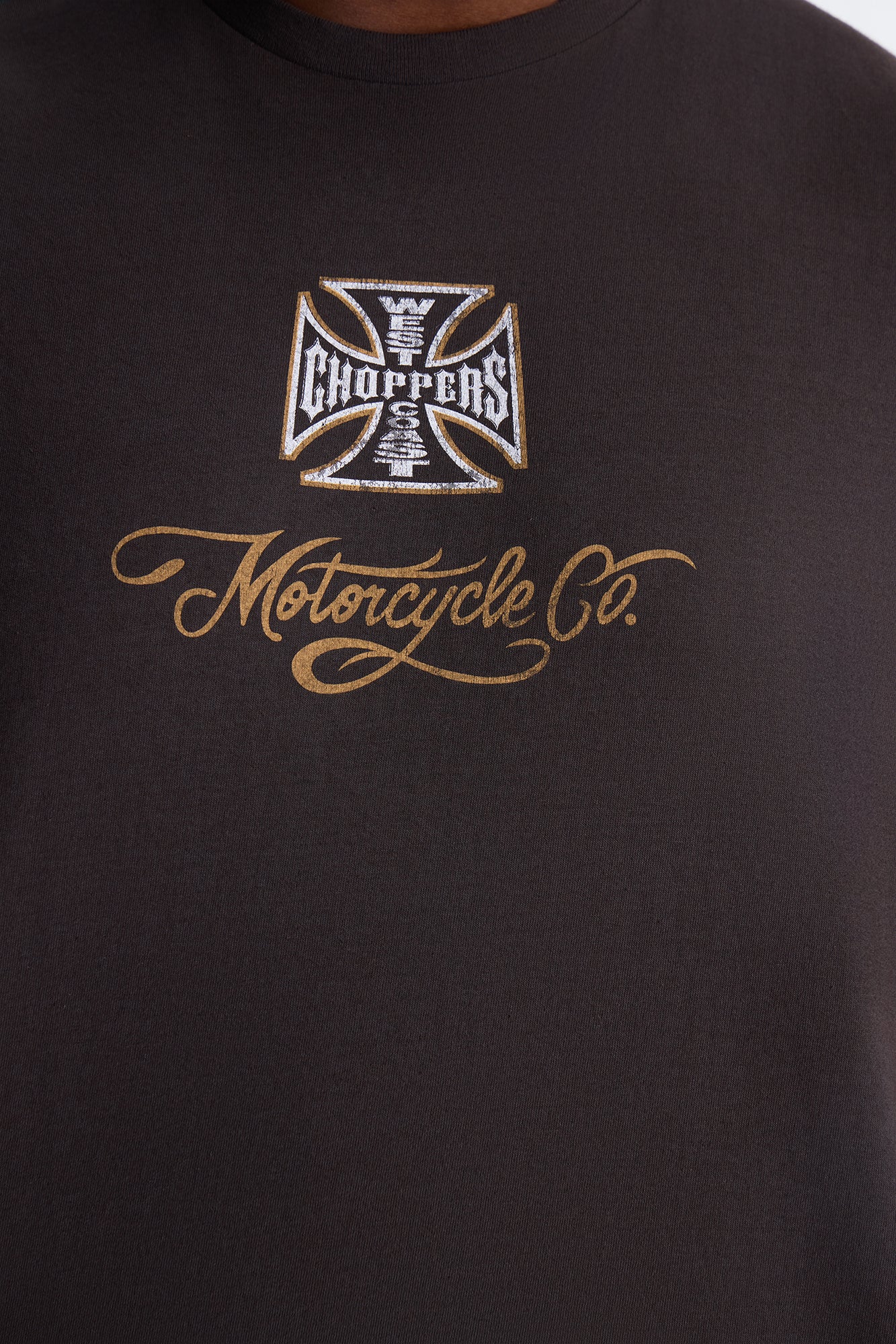 West Coast Choppers Motorcycle Club Muscle Tee - Black Wash - Image 7