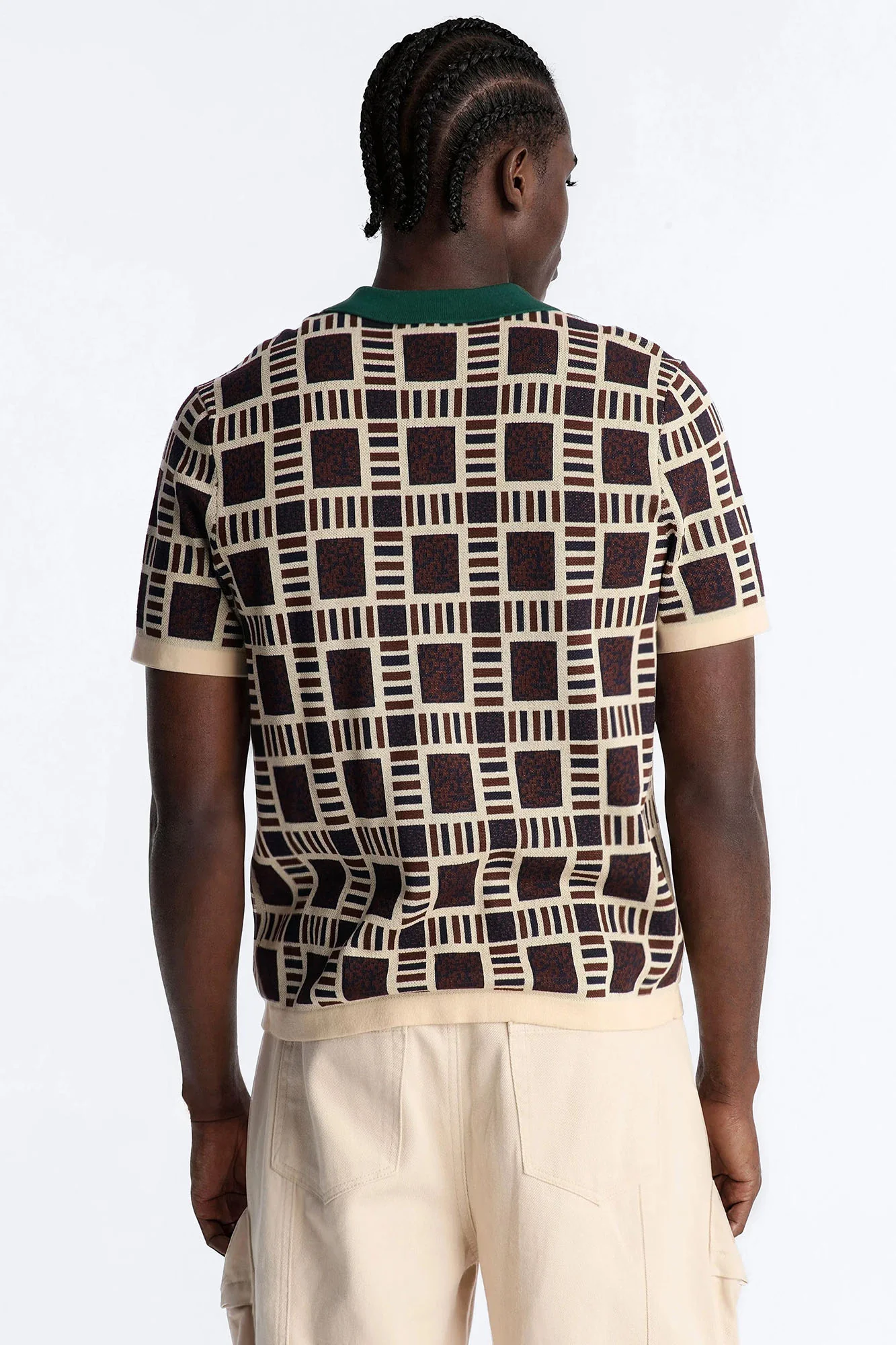 Westbury Knit Polo - Brown - Image 4