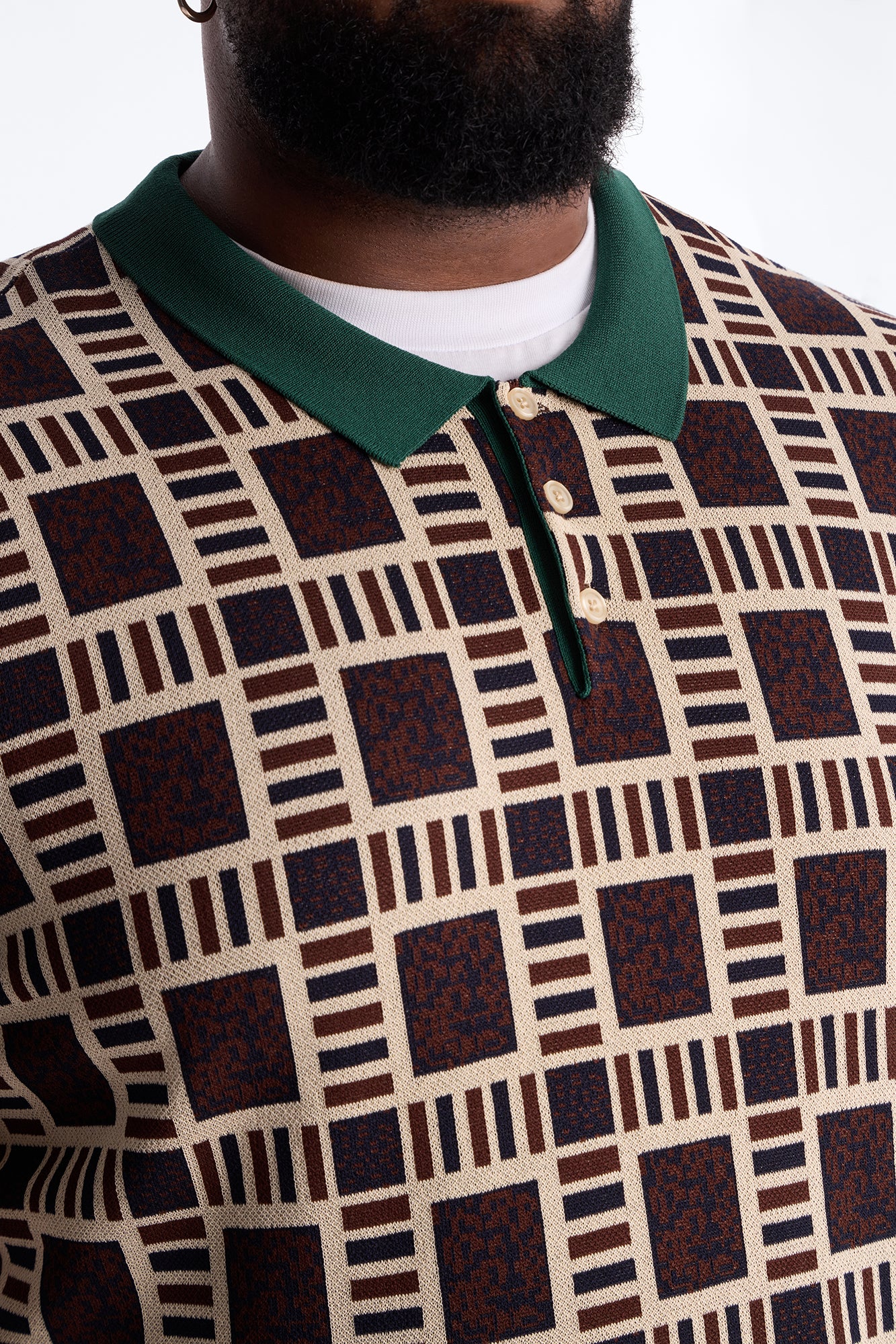 Westbury Knit Polo - Brown - Image 7