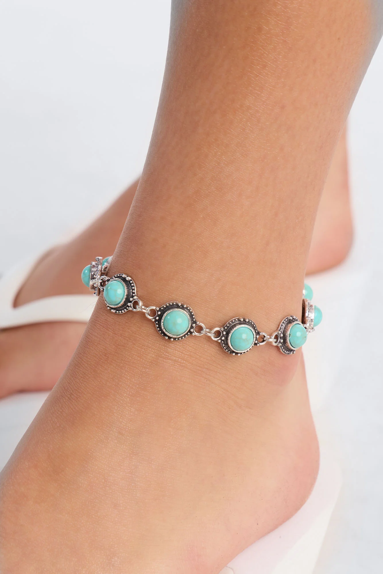 Western Honey Anklet - Turquoise