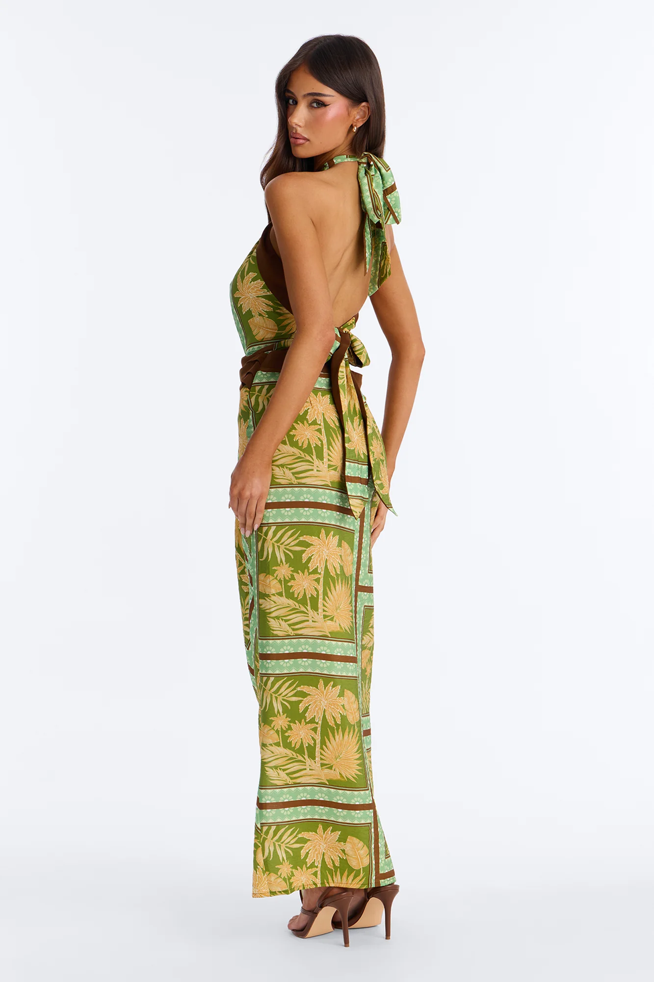 Where's The Beach Maxi Dress - Green/combo - Image 3