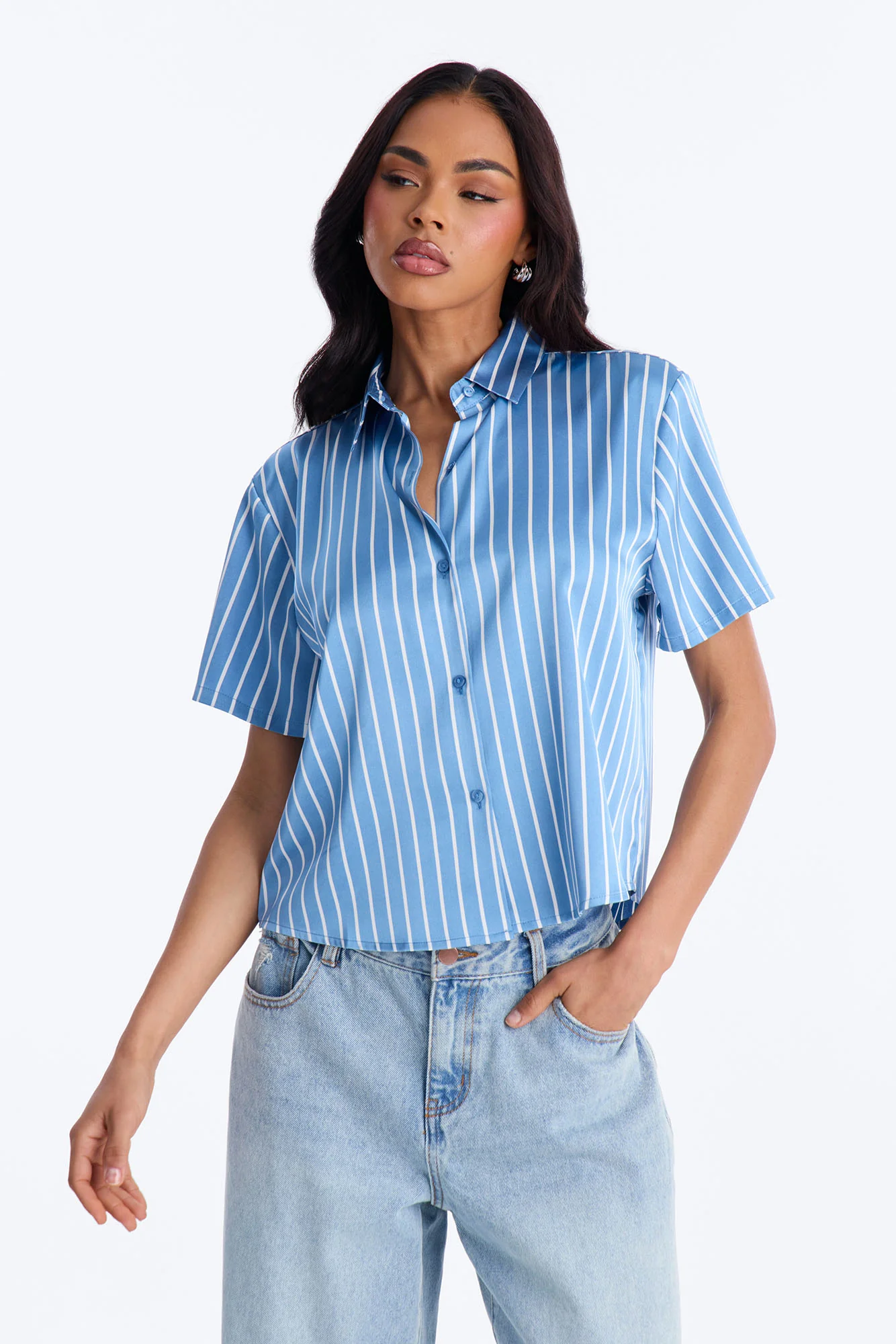 Whimsy Striped Shirt - Blue/combo - Image 2