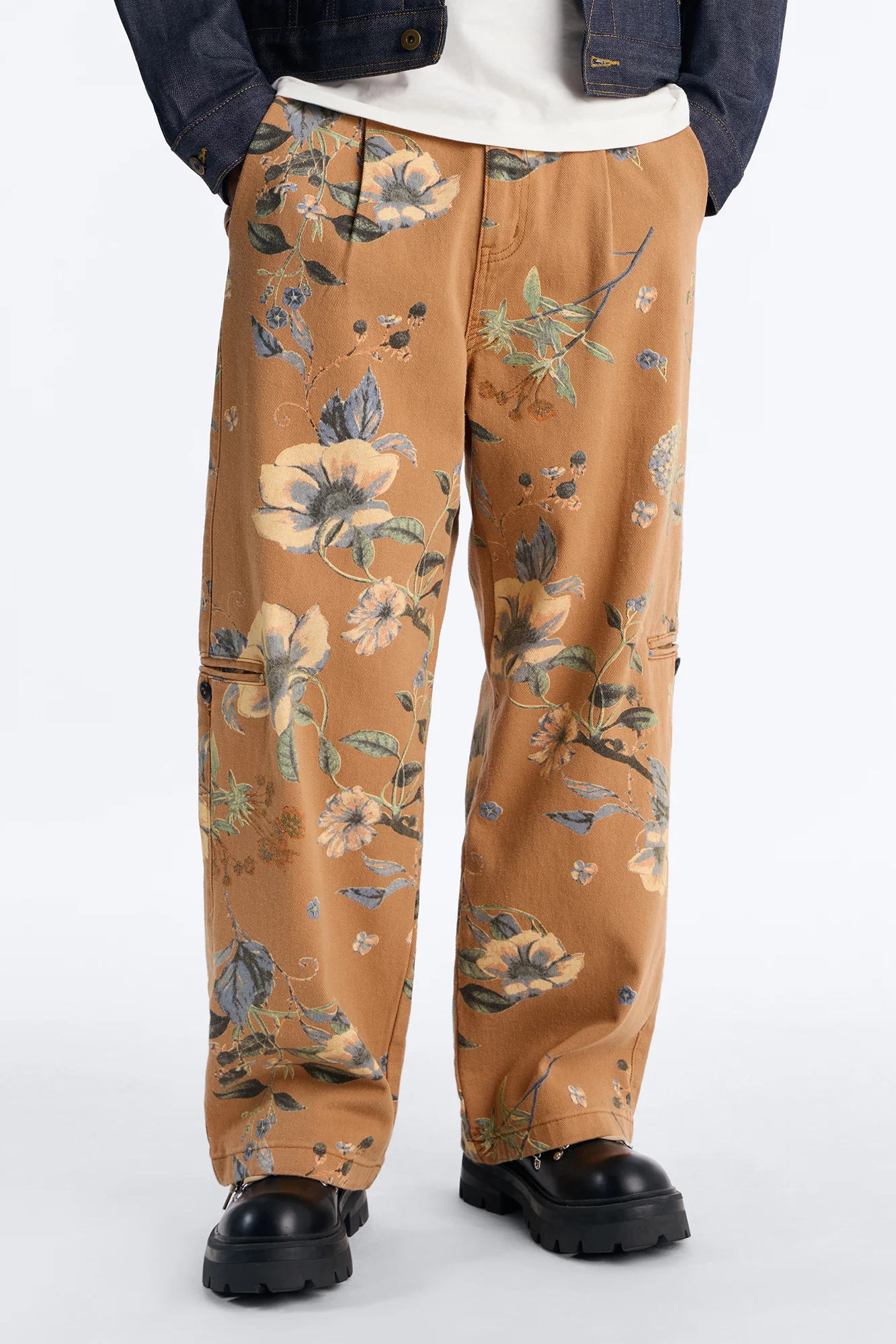 Wide Leg Destiny Flora Pant - Brown