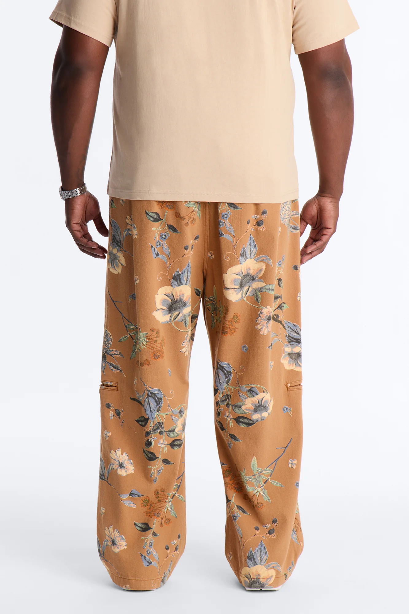 Wide Leg Destiny Flora Pant - Brown - Image 10