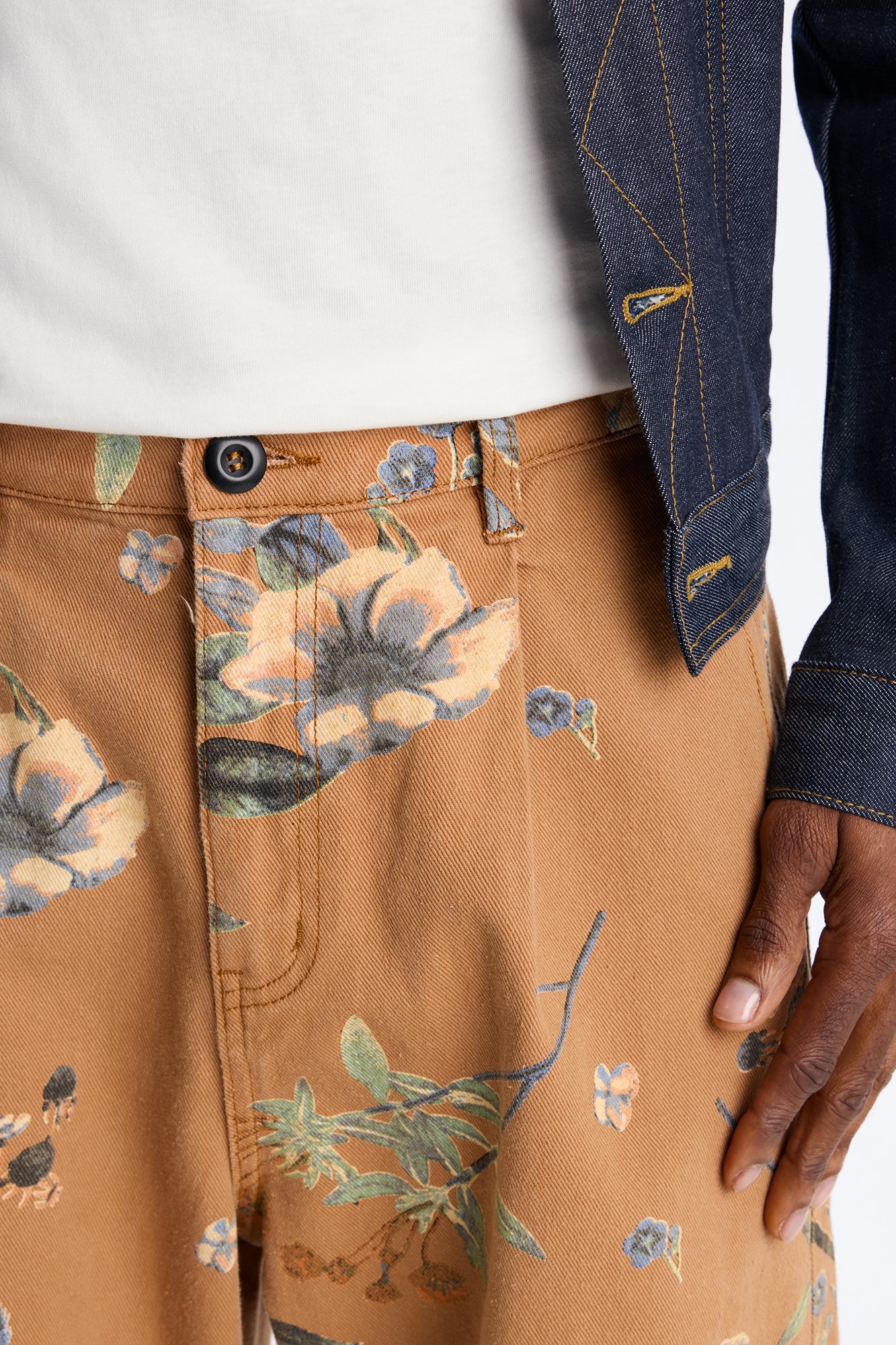 Wide Leg Destiny Flora Pant - Brown - Image 3