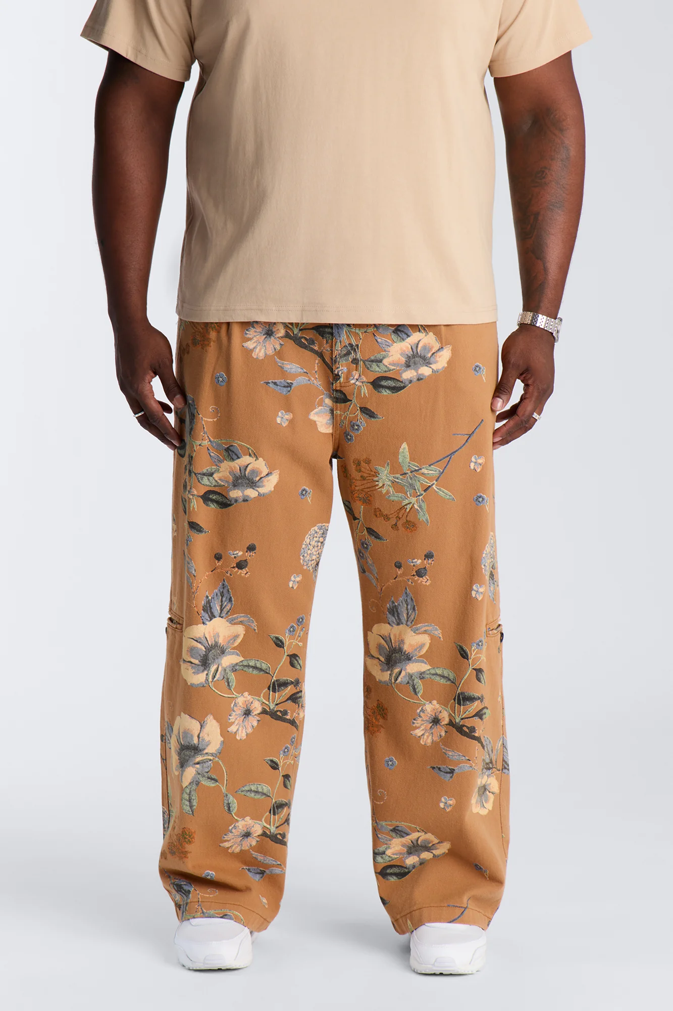 Wide Leg Destiny Flora Pant - Brown - Image 6