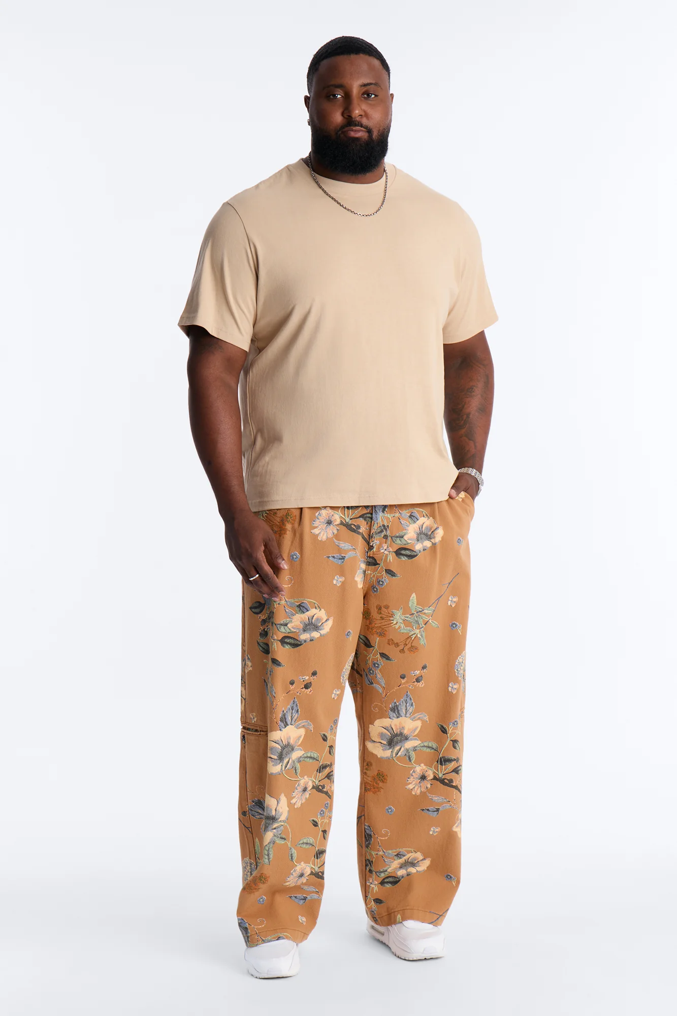 Wide Leg Destiny Flora Pant - Brown - Image 7