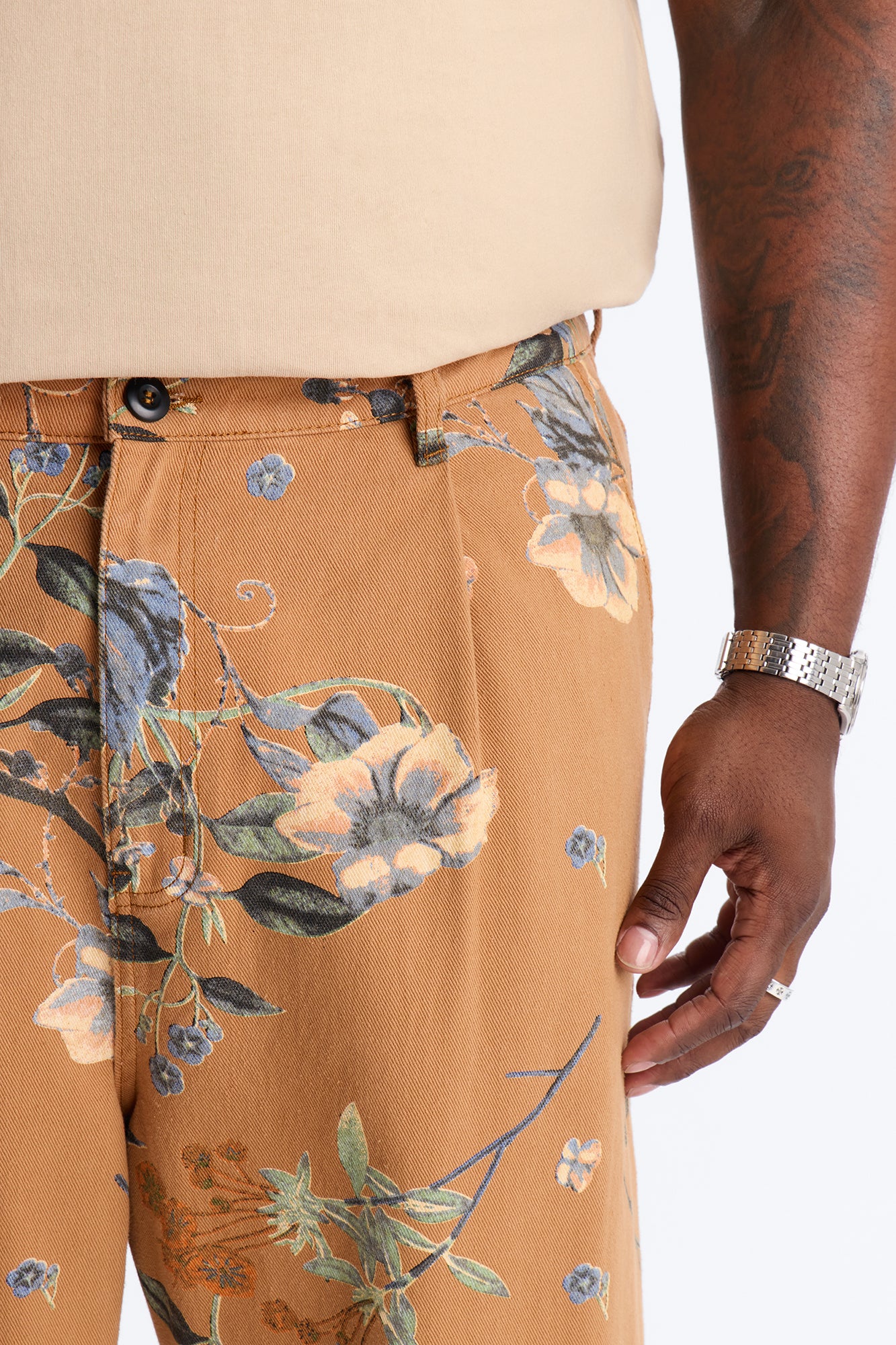 Wide Leg Destiny Flora Pant - Brown - Image 8