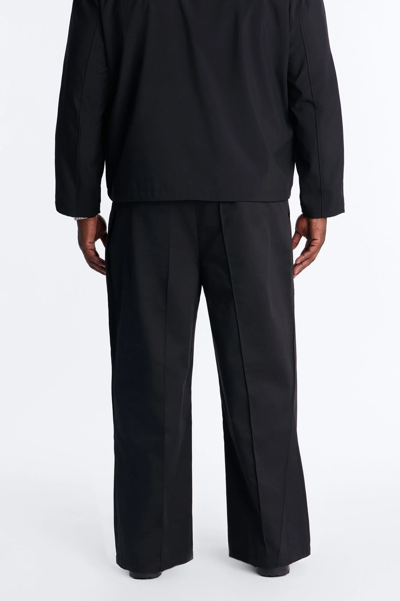Wide Leg Doheny Abstract Blade Trouser - Black - Image 9