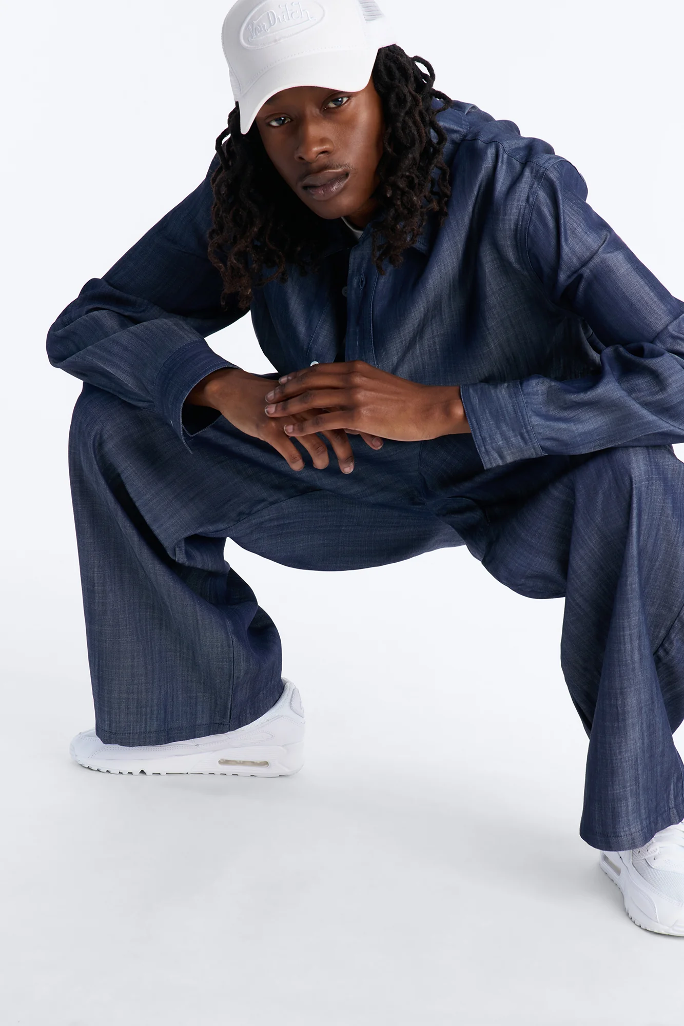 Wide Leg Mercer Gates Pant - Indigo - Image 3