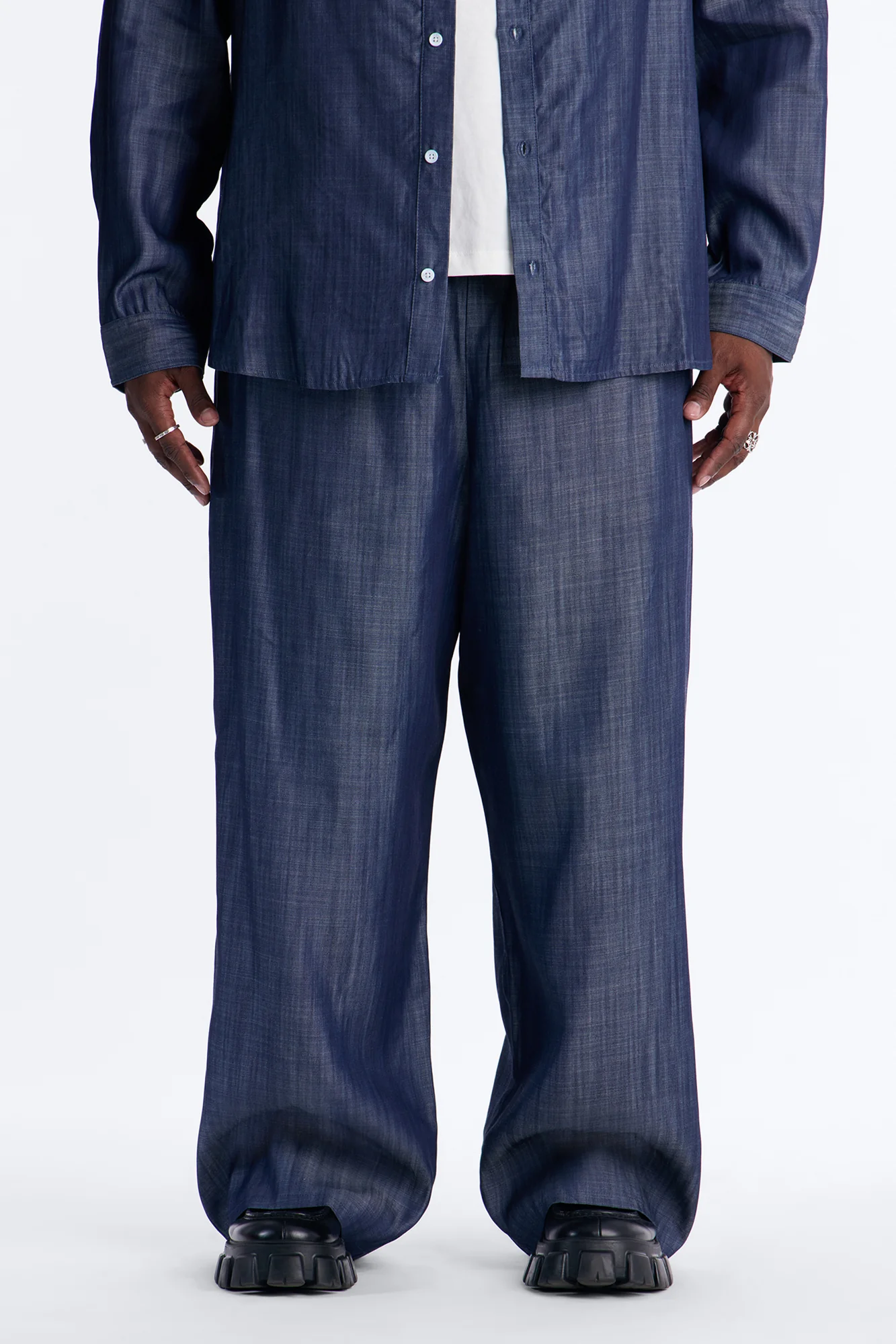 Wide Leg Mercer Gates Pant - Indigo - Image 5