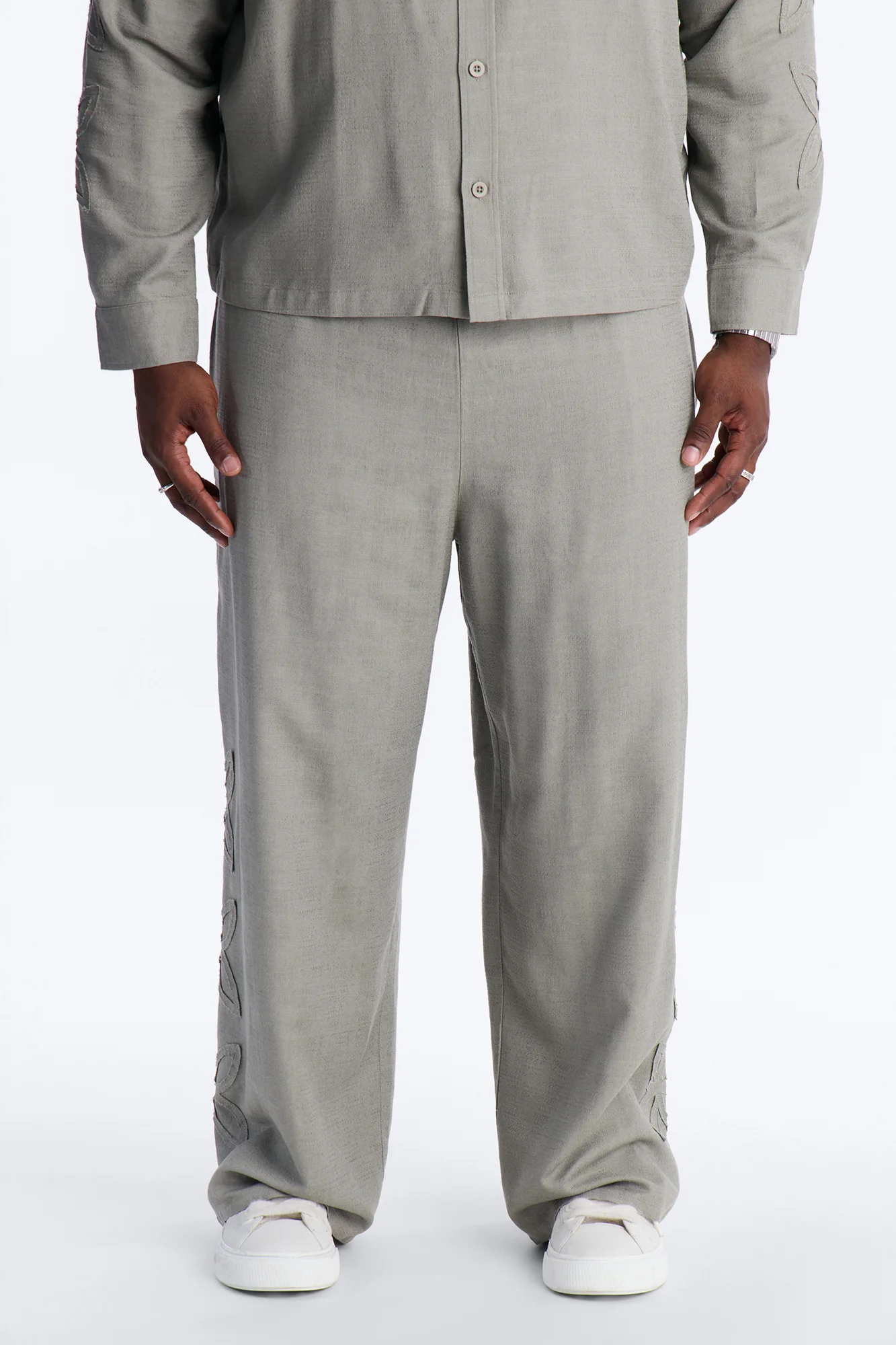 Wide Leg Tropical Fearless Pant - Sage - Image 4