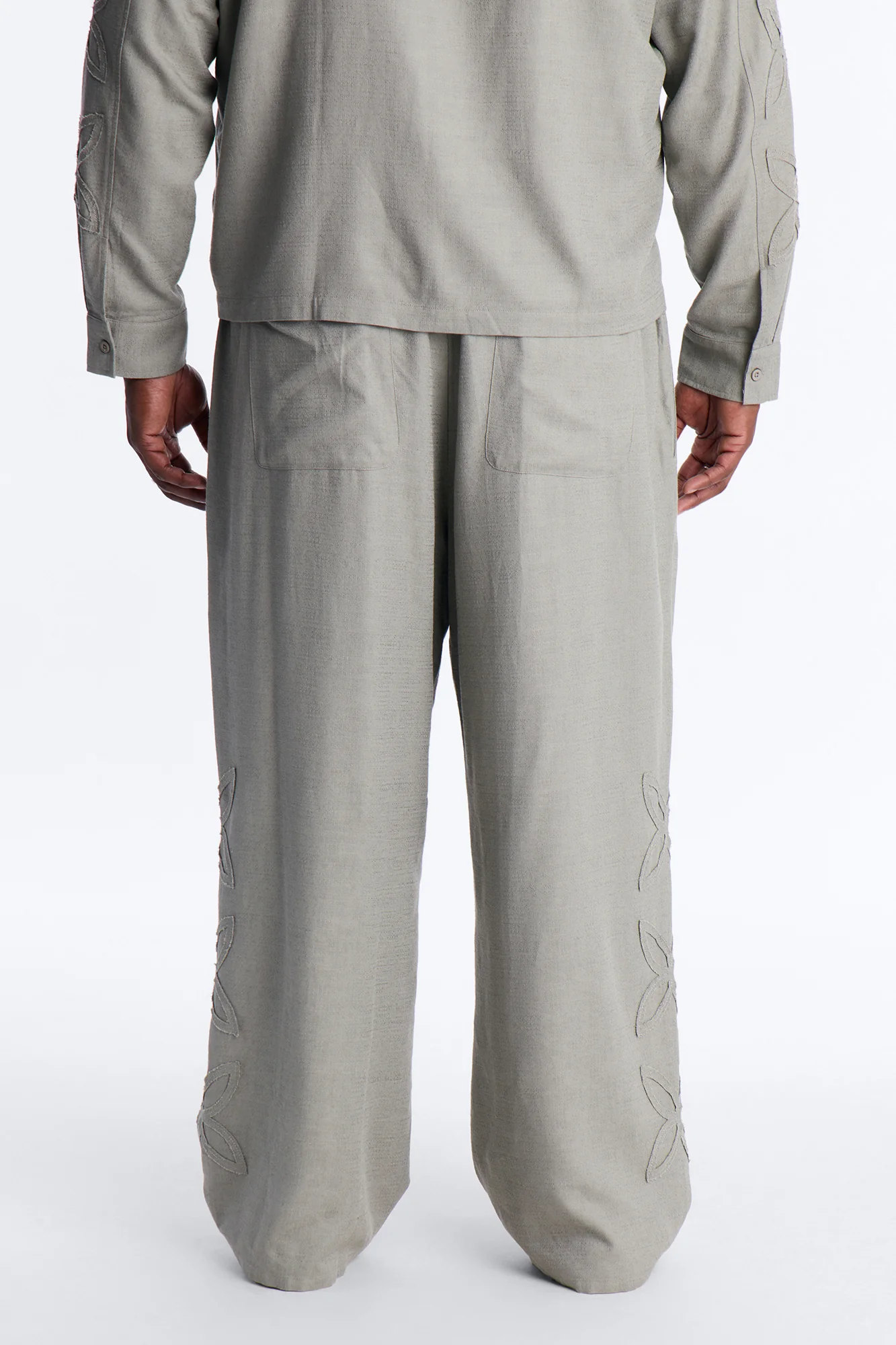 Wide Leg Tropical Fearless Pant - Sage - Image 8