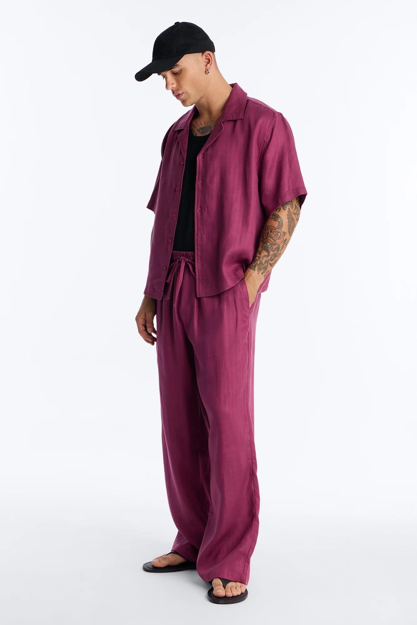 Wide Leg Wastelander Pant - Purple - Image 2