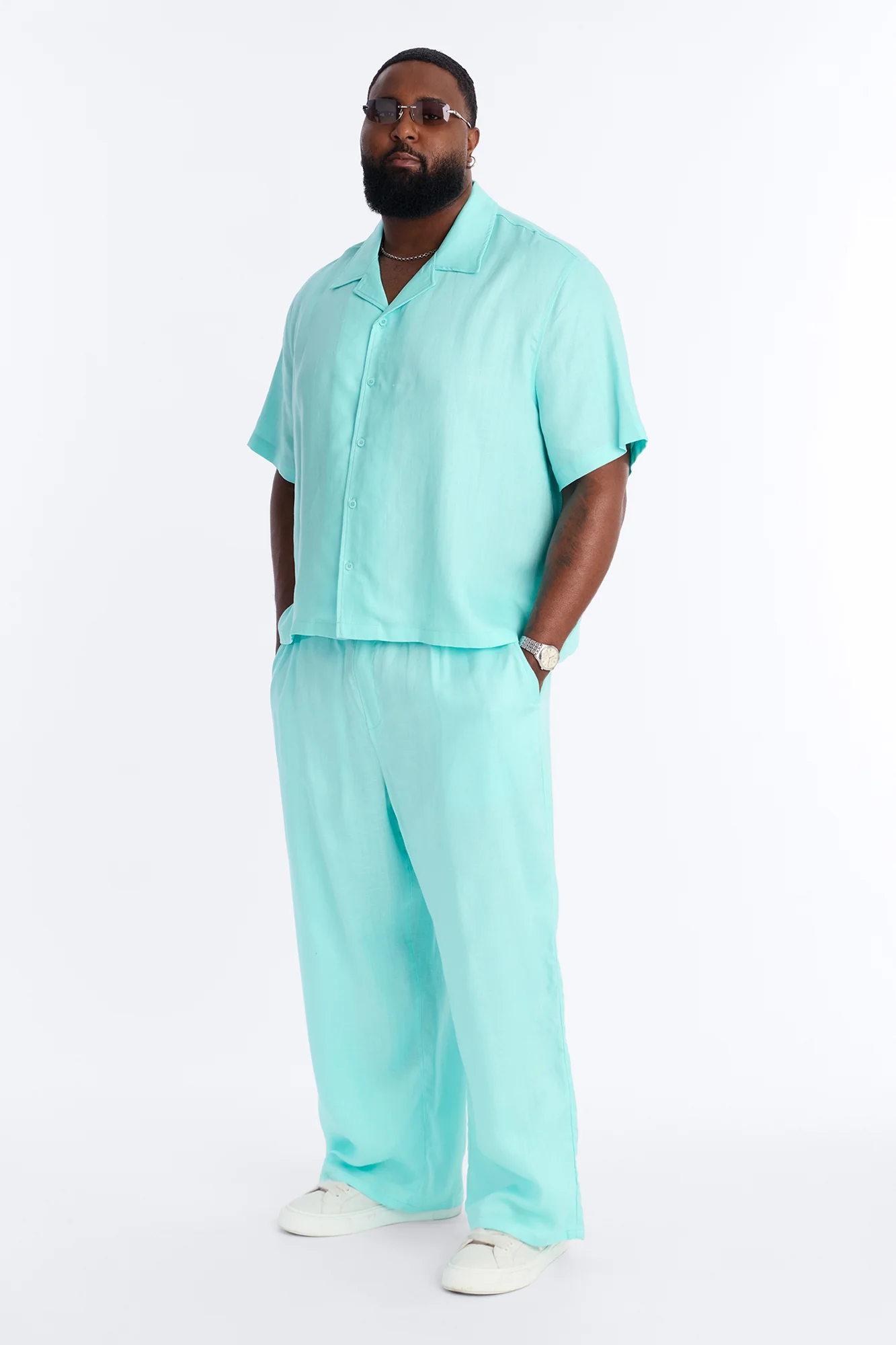 Wide Leg Wastelander Pant - Turquoise - Image 6