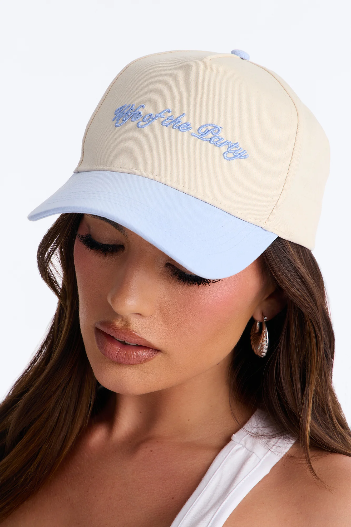 Wife Of The Party Baseball Hat - Blue/combo