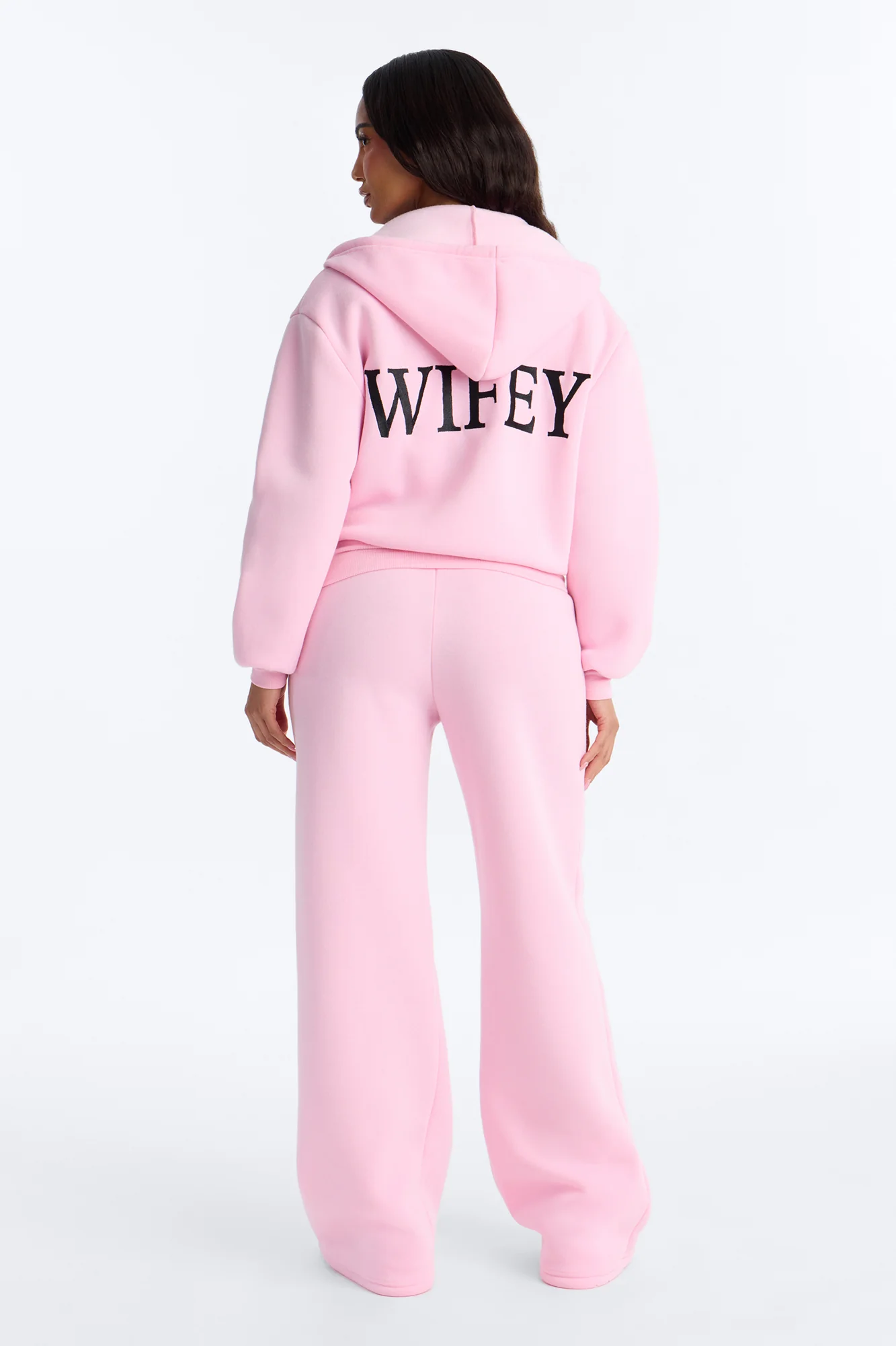 Wifey Era Fleece Pant Set - Pink/combo - Image 4