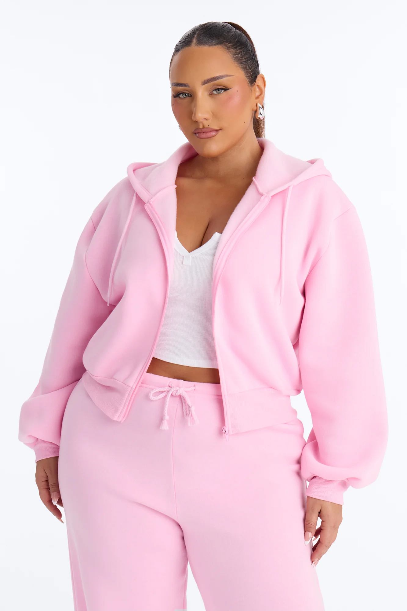 Wifey Era Fleece Pant Set - Pink/combo - Image 9