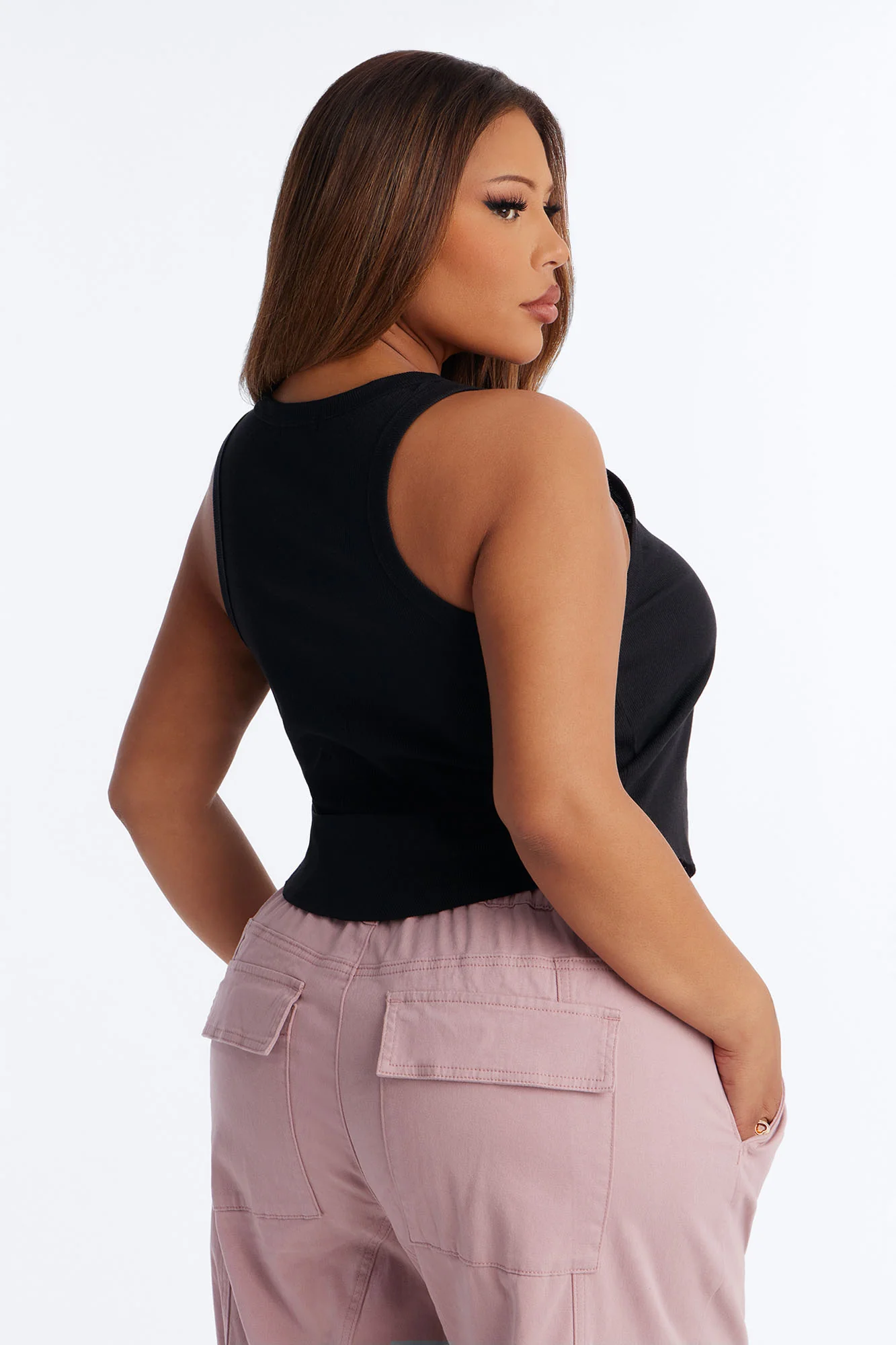 Wifey Material Tank Top - Black - Image 8