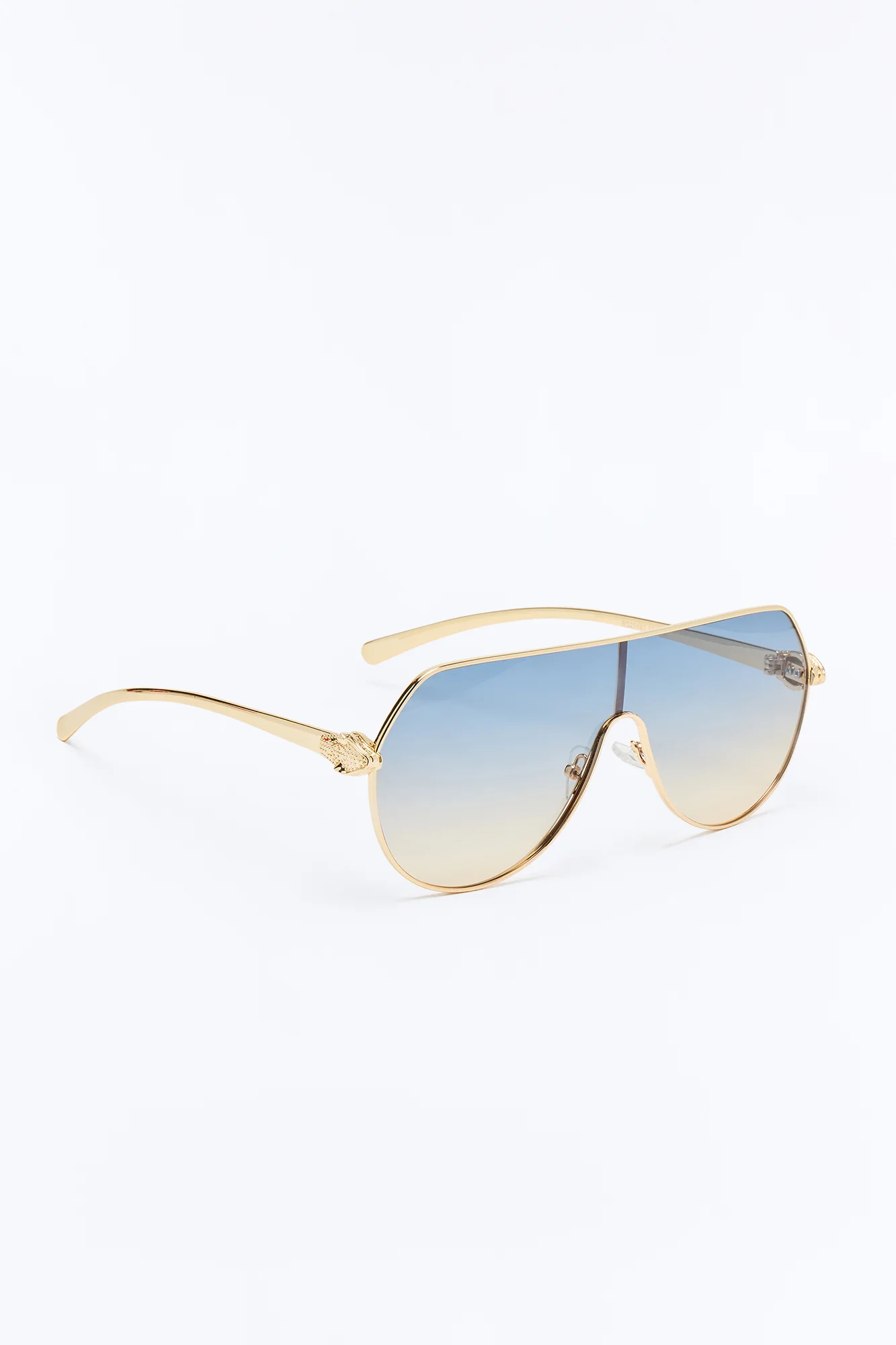 Wild Animal Eye Aviator Sunglasses - Gold/combo - Image 4