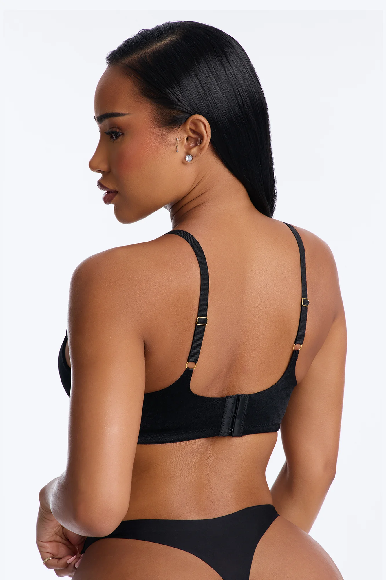 Wild Catch Underwire Leopard Molded Cup Bra - Black - Image 3