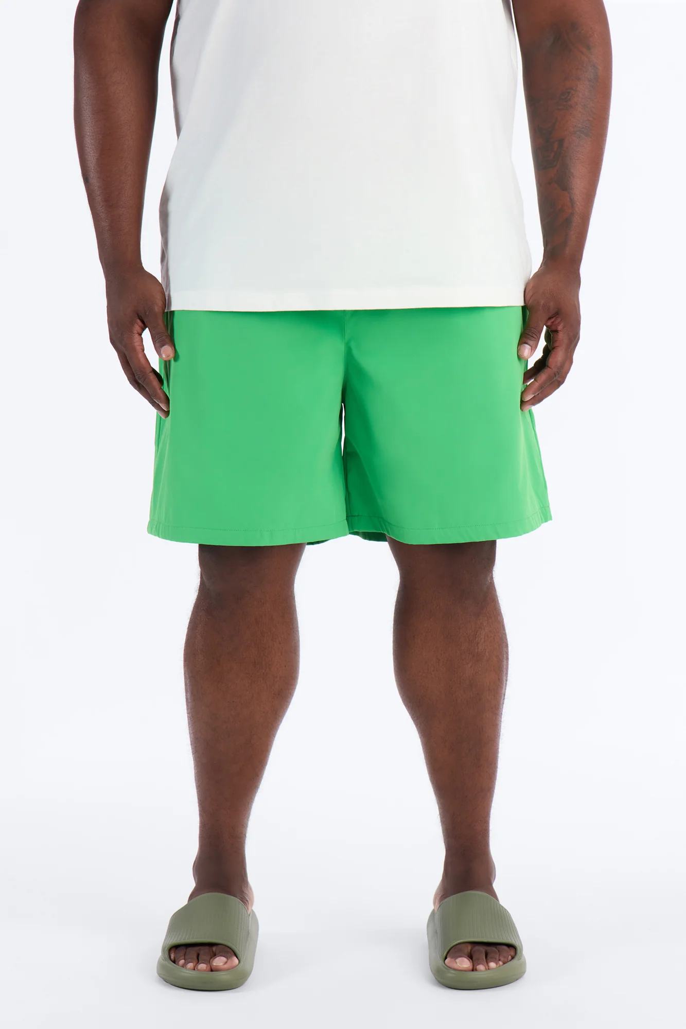 Wild Island Reactive Swim Trunk 7″ - Green - Image 6