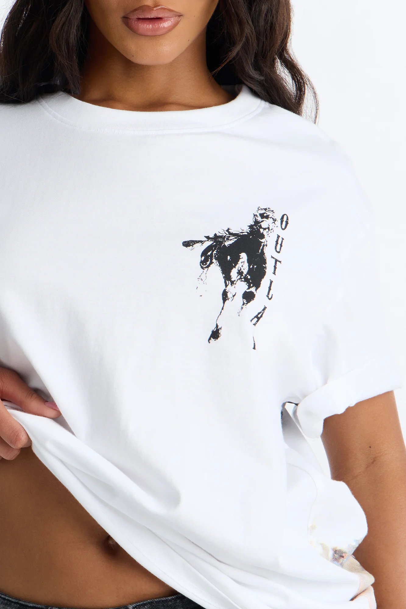 Wild Outlaw Tee - White - Image 4