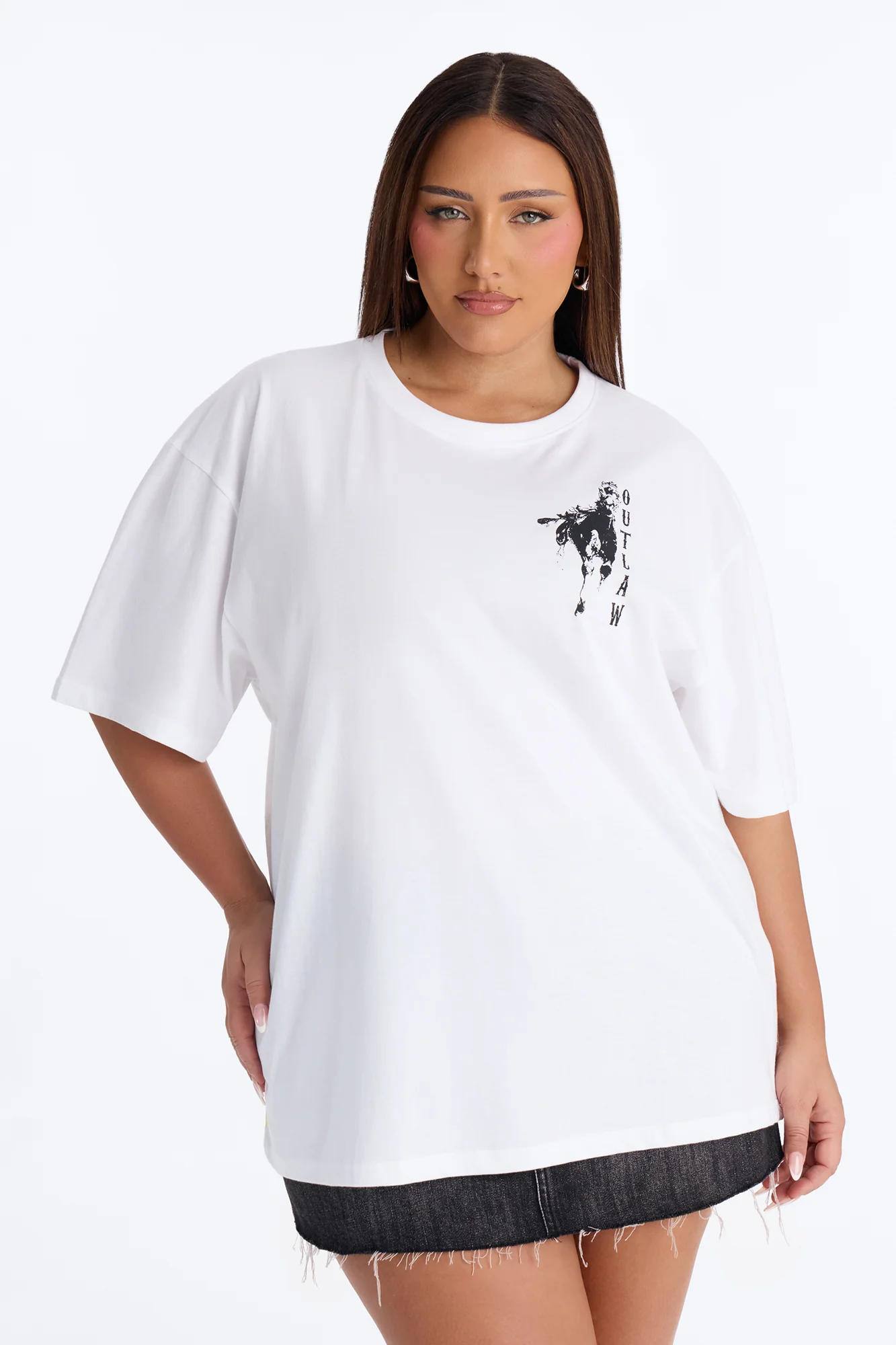Wild Outlaw Tee - White - Image 5
