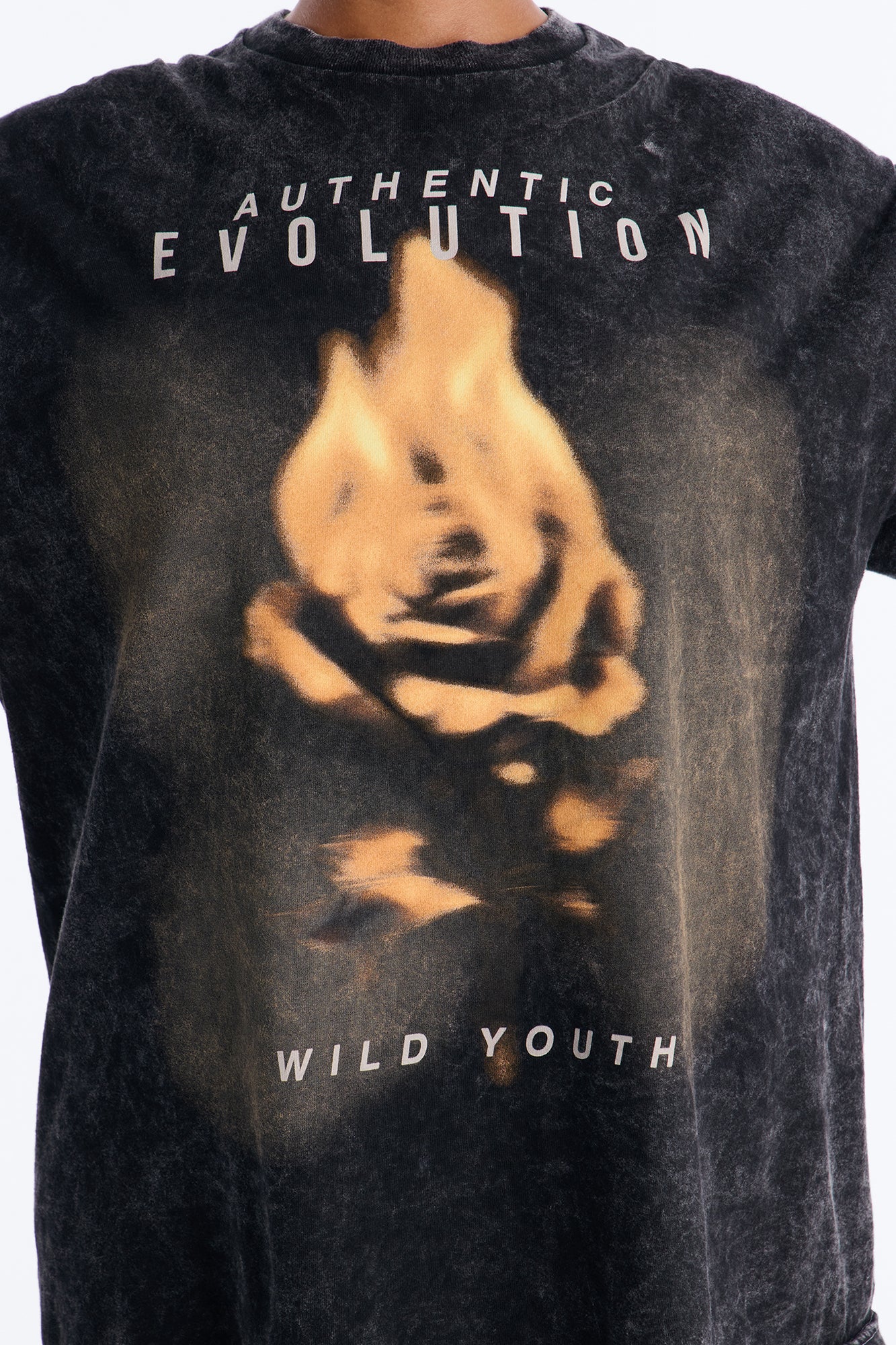 Wild Roots Washed Tee - Black Wash - Image 3