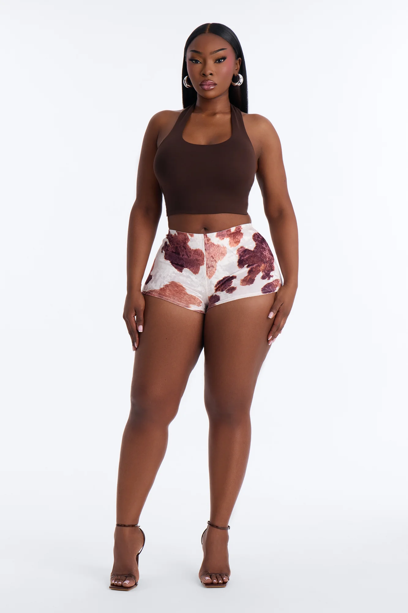 Wild Thing Velvet Micro Short - Cream/combo - Image 5
