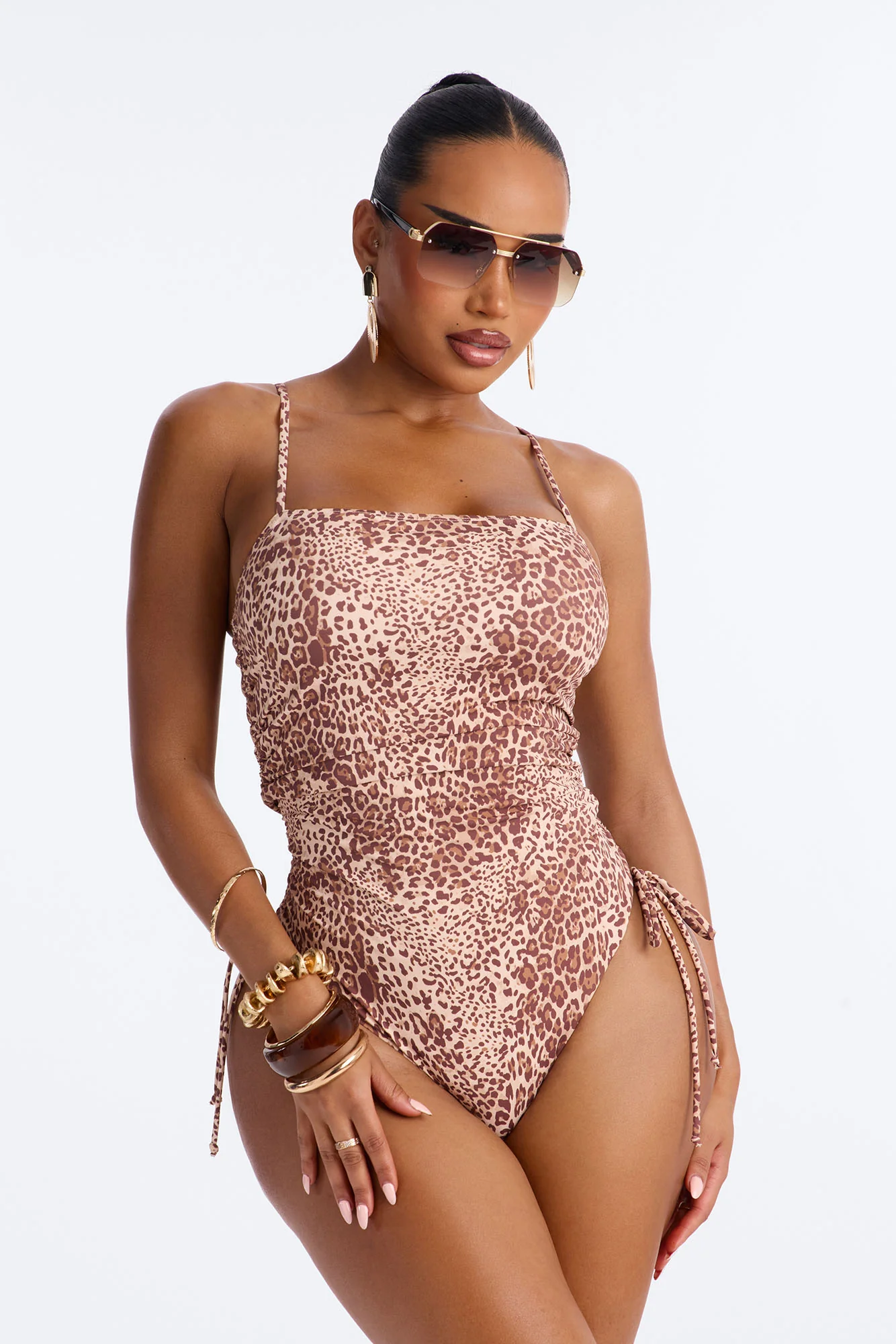 Wild Wave Leopard 1 Piece Swimsuit - Leopard