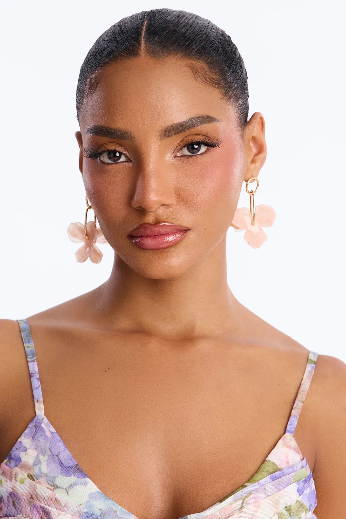 Wildflower Haven Drop Earrings - Pink/combo - Image 2