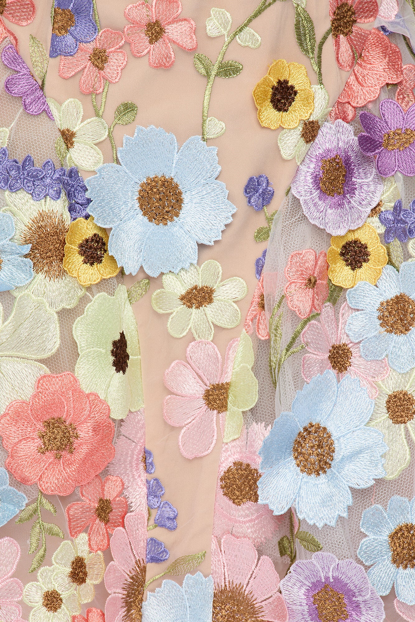 Wildflower Way Embroidered Mesh Mini Dress - Multi Color - Image 3