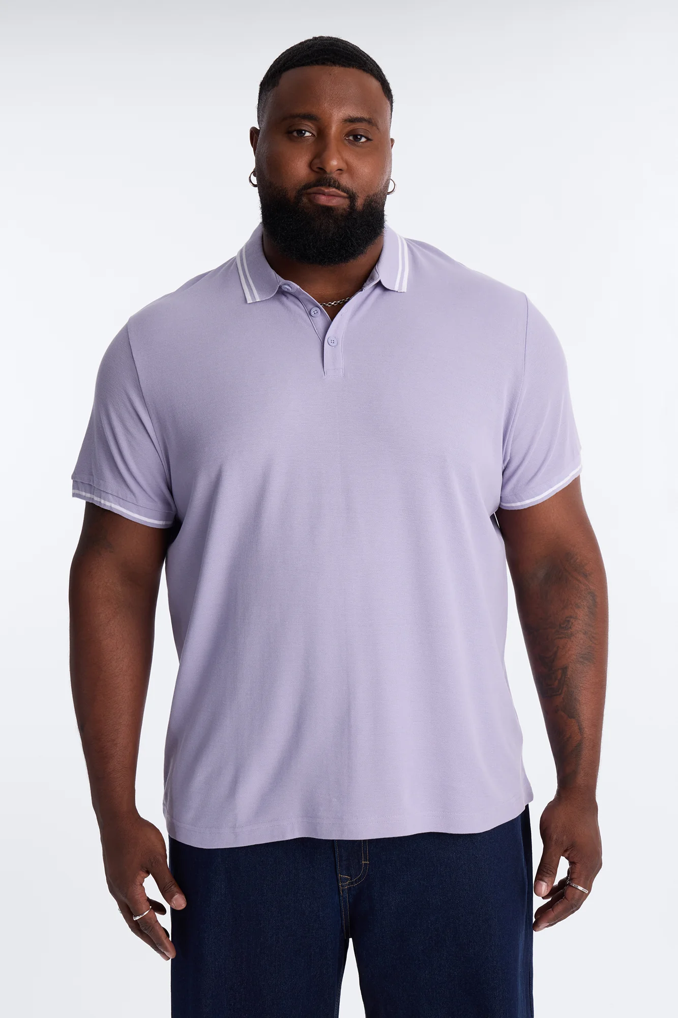 Wilson Short Sleeve Polo - Lavender - Image 5