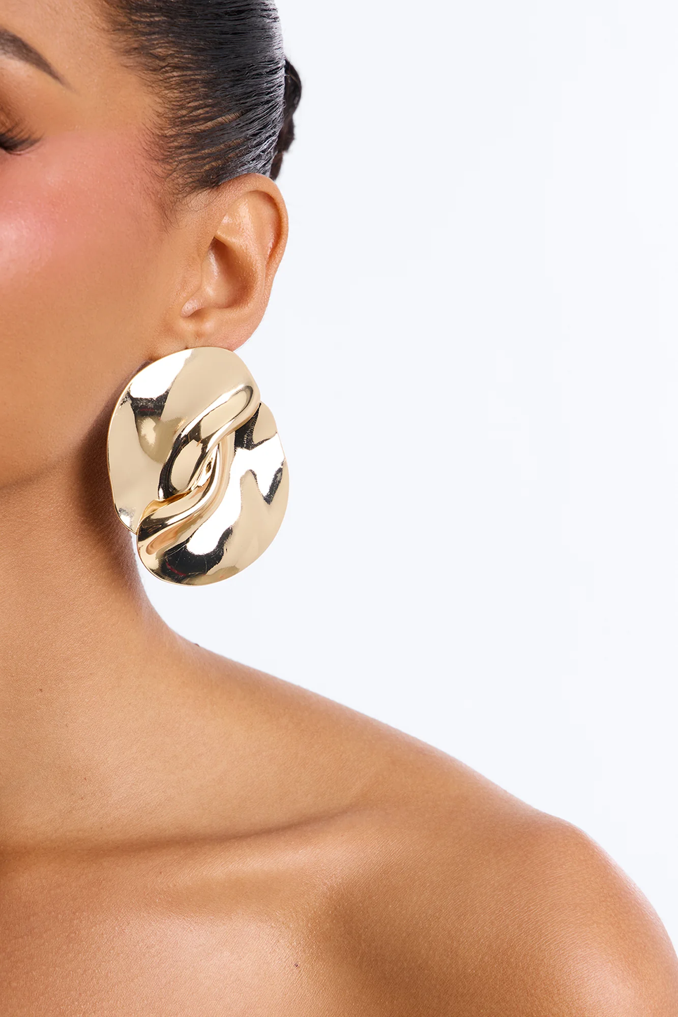 Winding Down Drop Earrings - Gold