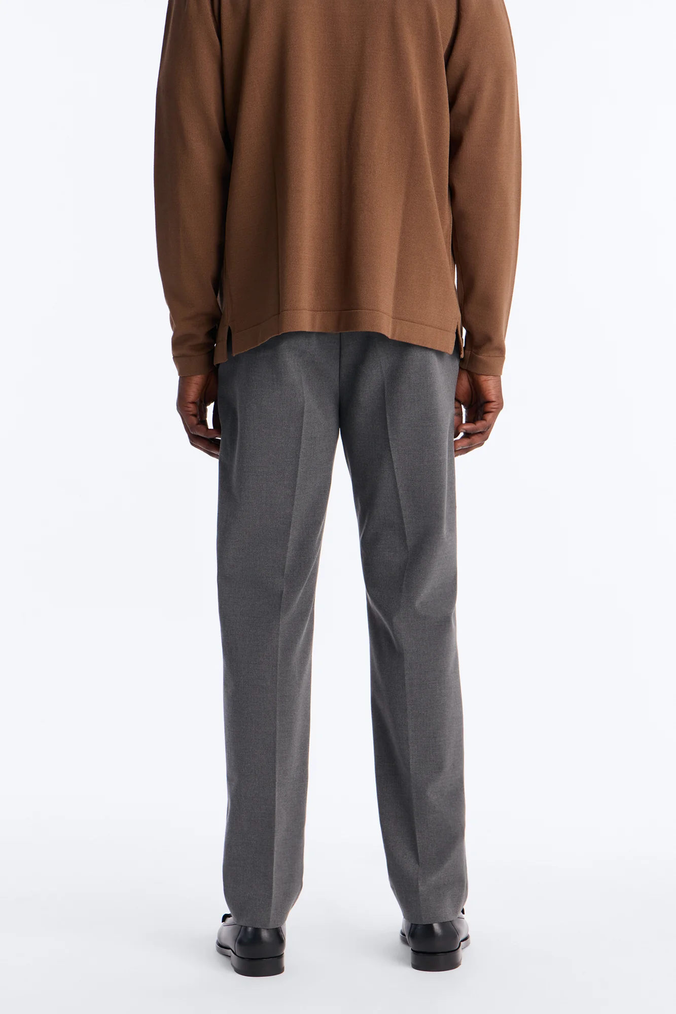Windsor Luxe Slim Trouser - Charcoal - Image 4