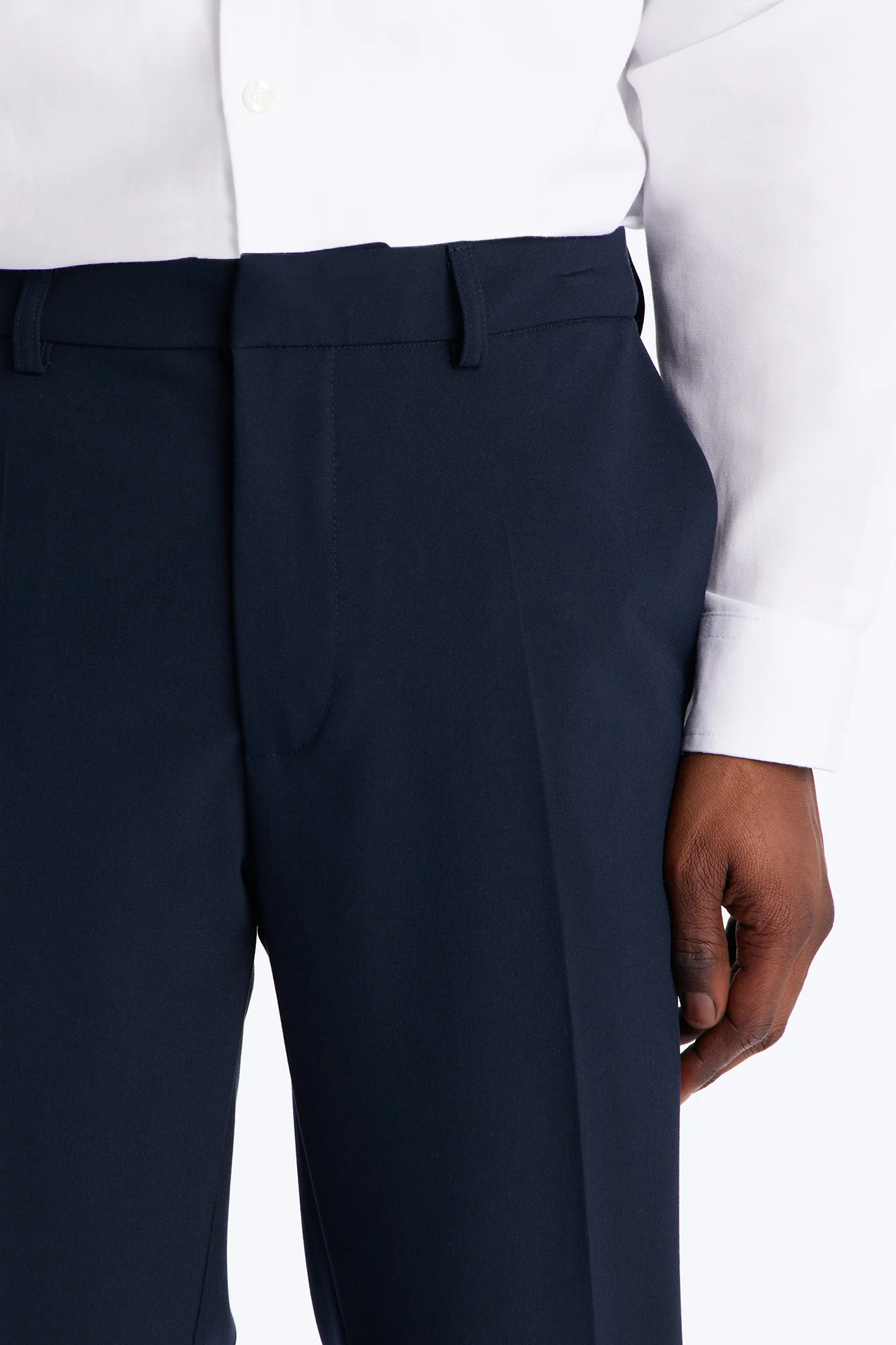 Windsor Luxe Slim Trouser - Navy - Image 3
