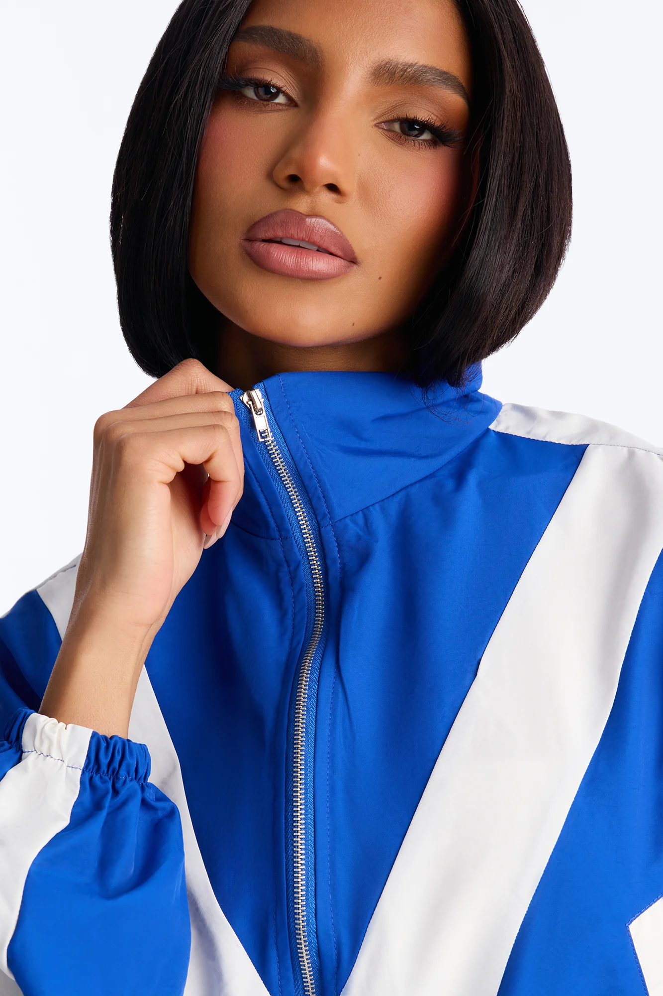 Winona Windbreaker Extreme Wide Leg Pant Set - Royal - Image 3