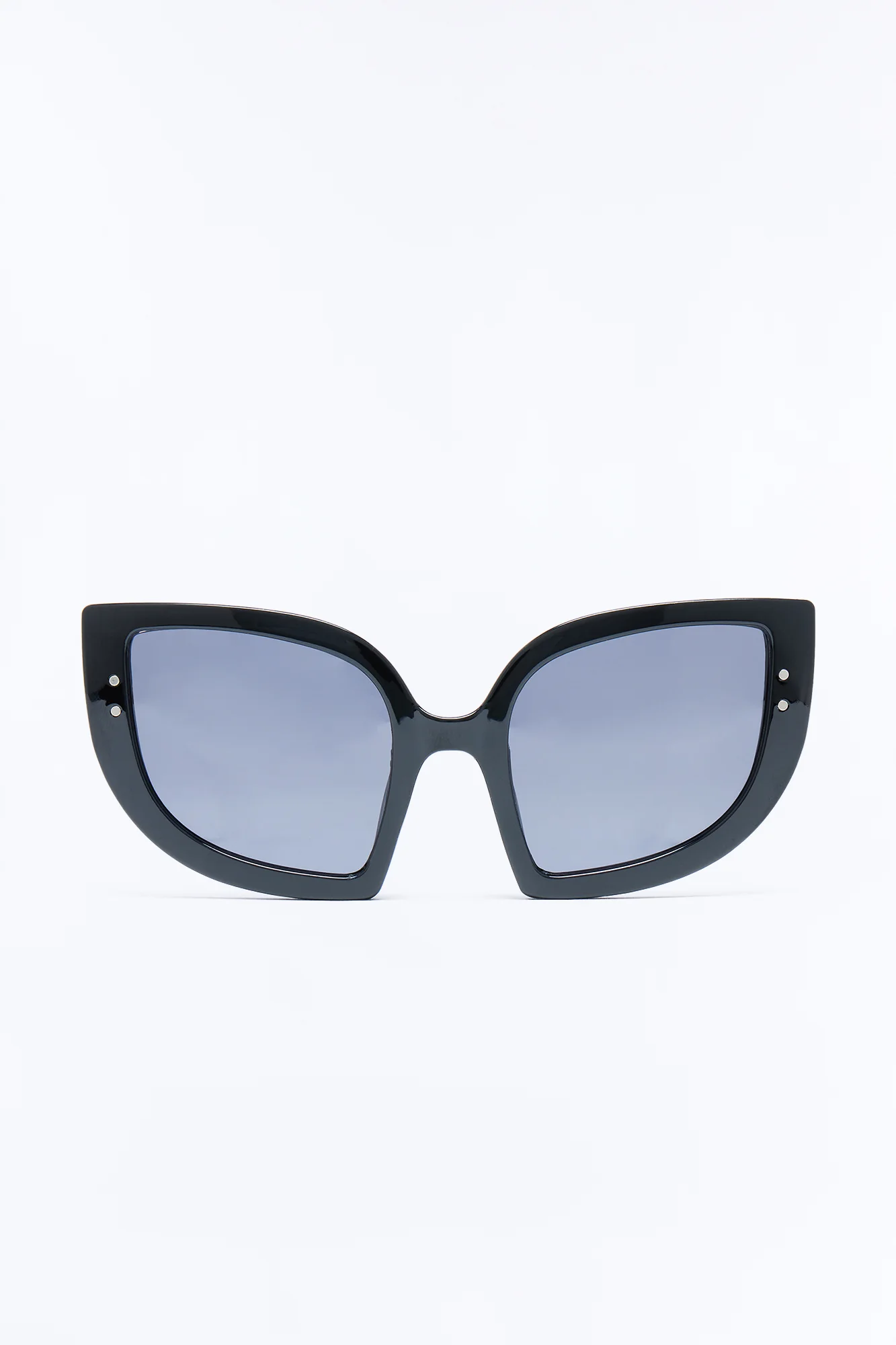 Wise Cat Eye Sunglasses - Black - Image 3
