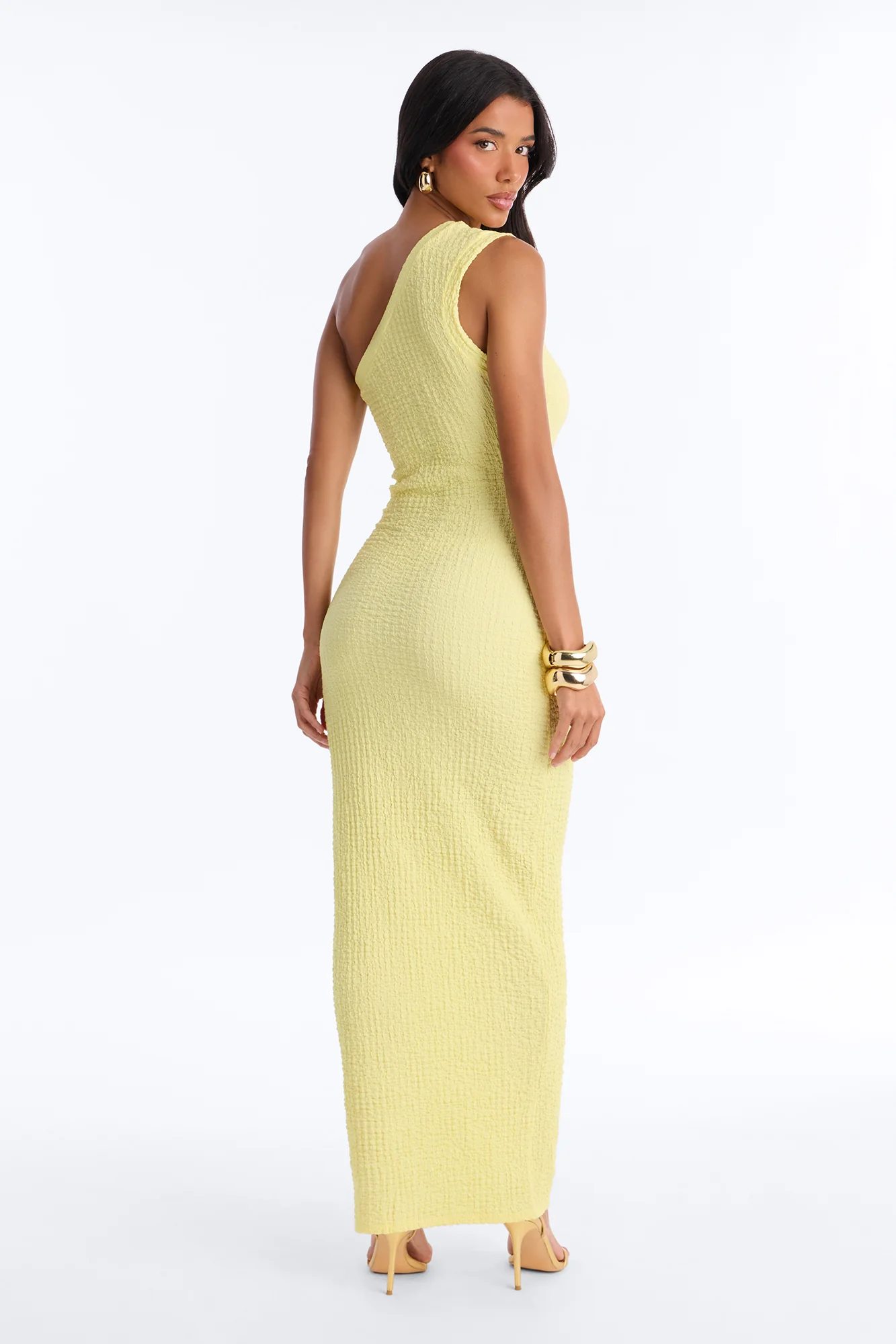 With The Girls Cut Out Maxi Dress - Yellow - Image 4
